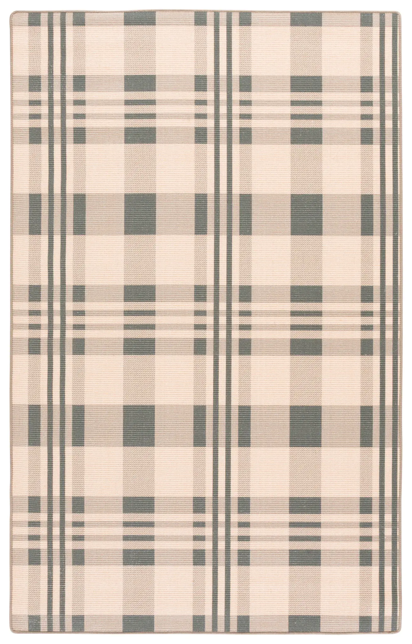 Natural Fiber Plaid Rug