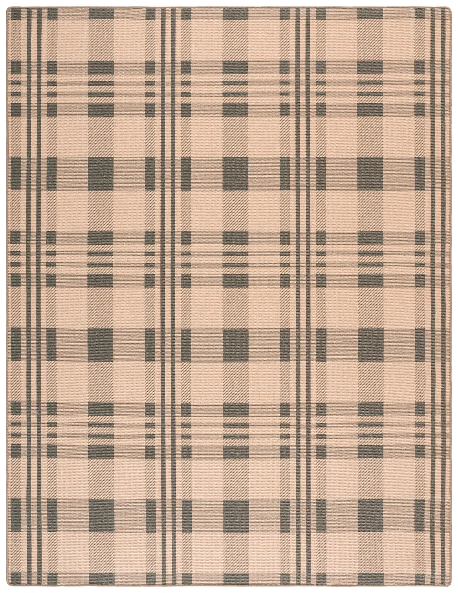 Natural Fiber Plaid Rug