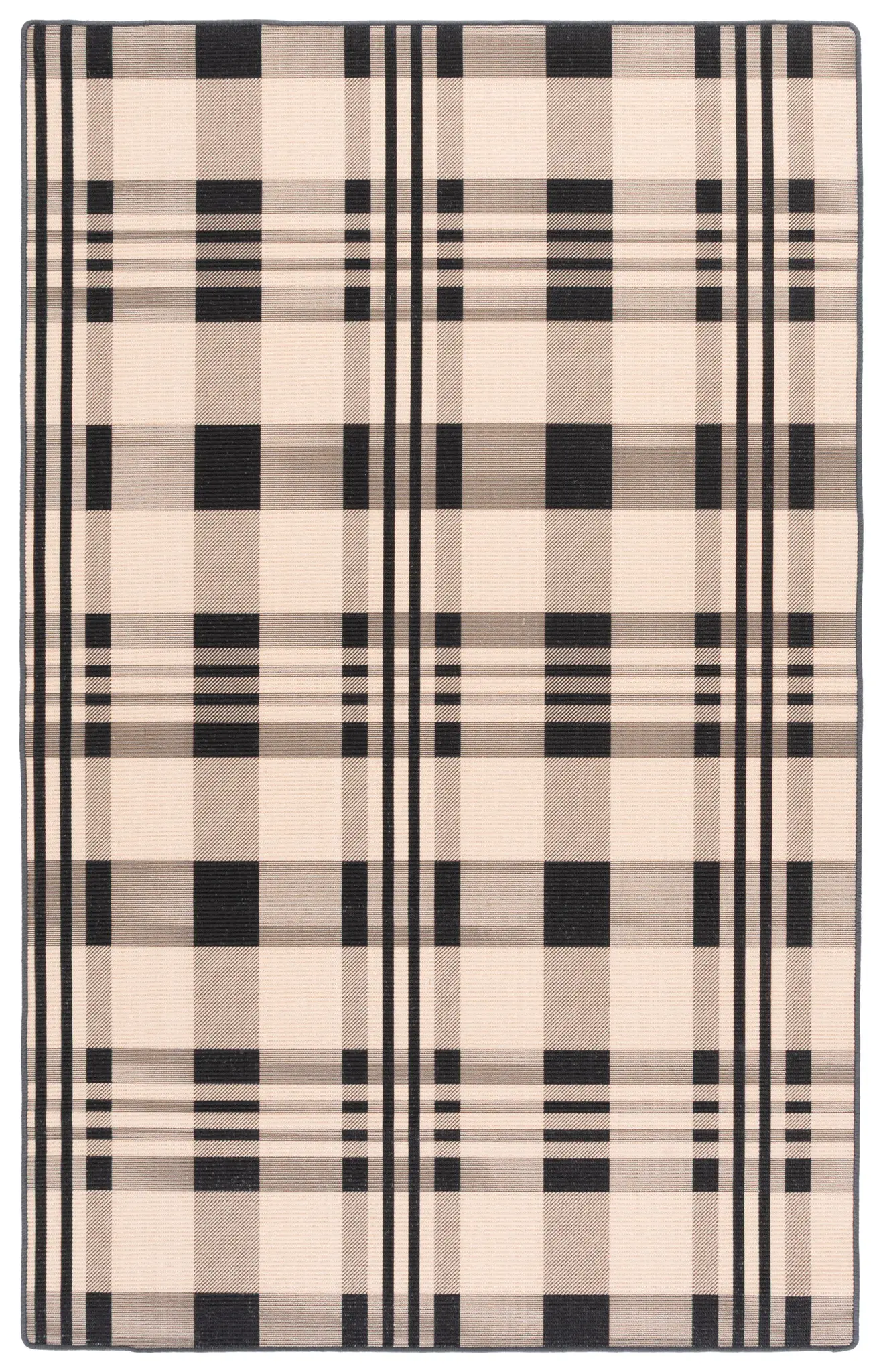 Natural Fiber Plaid Rug