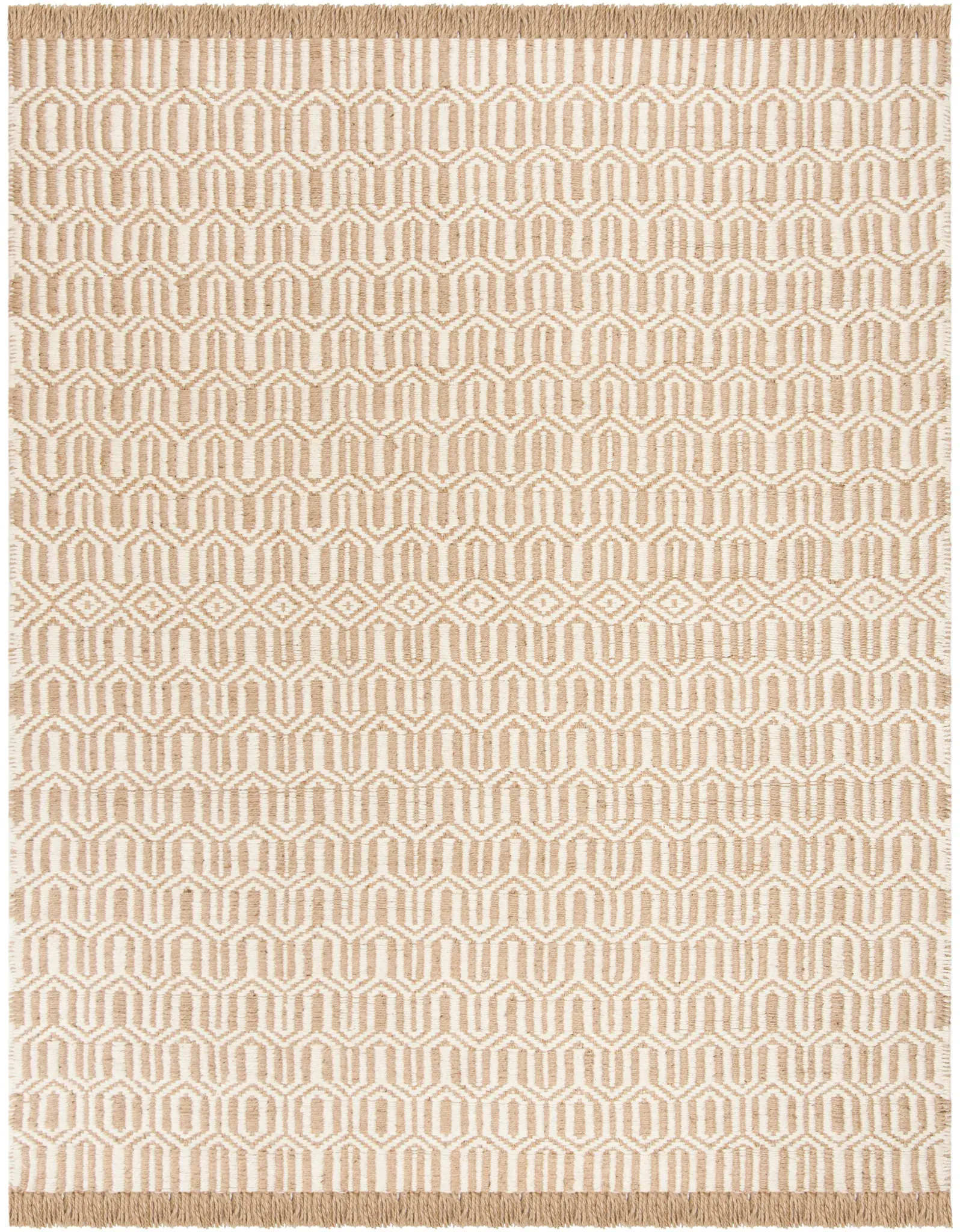 Natural Fiber Zigzag Hand-Woven Jute Rug
