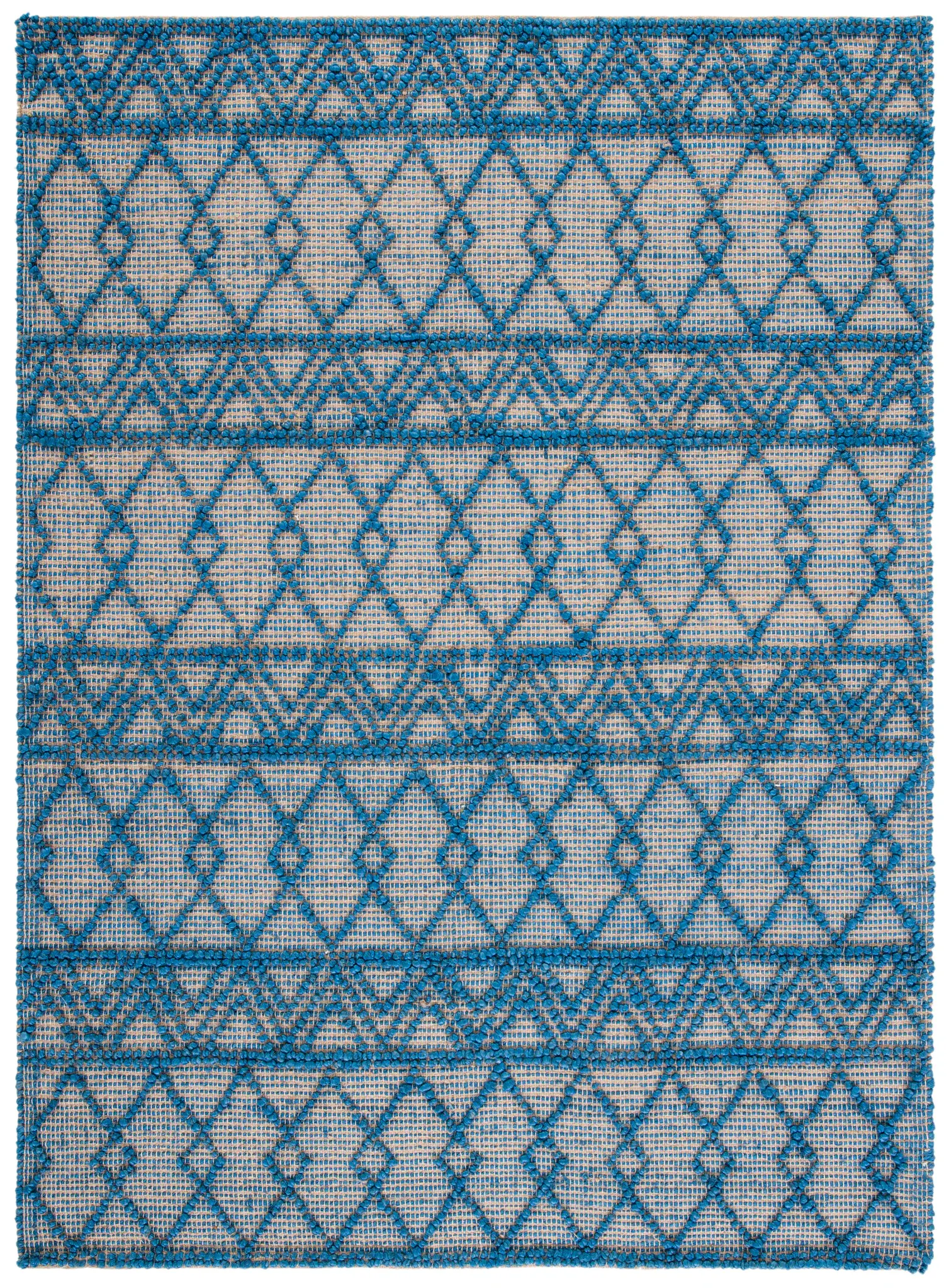 Natural Fiber Banded Chevron Flatweave Jute Rug