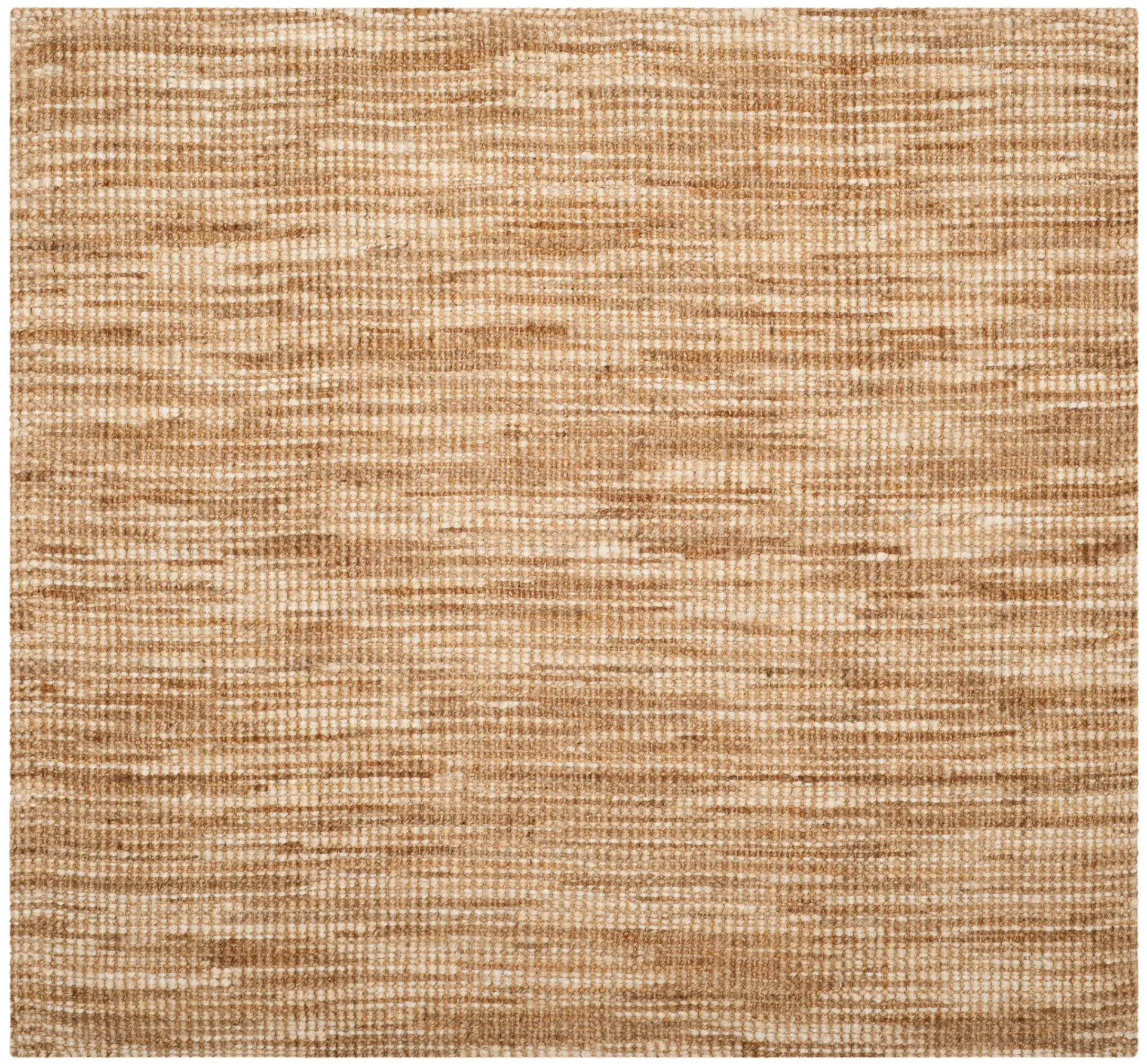 Natural Fiber Striated Hand-Woven Jute Rug