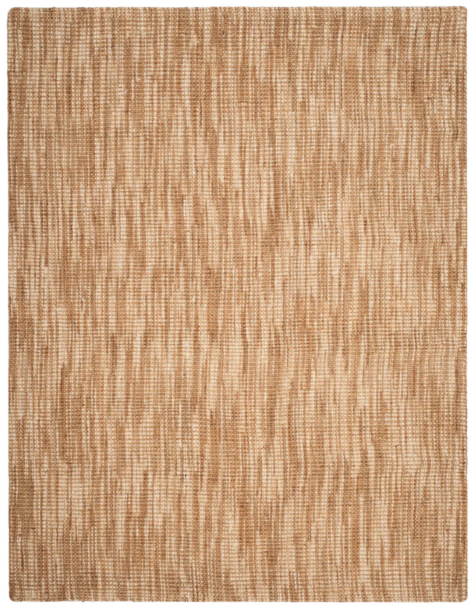 Natural Fiber Striated Hand-Woven Jute Rug