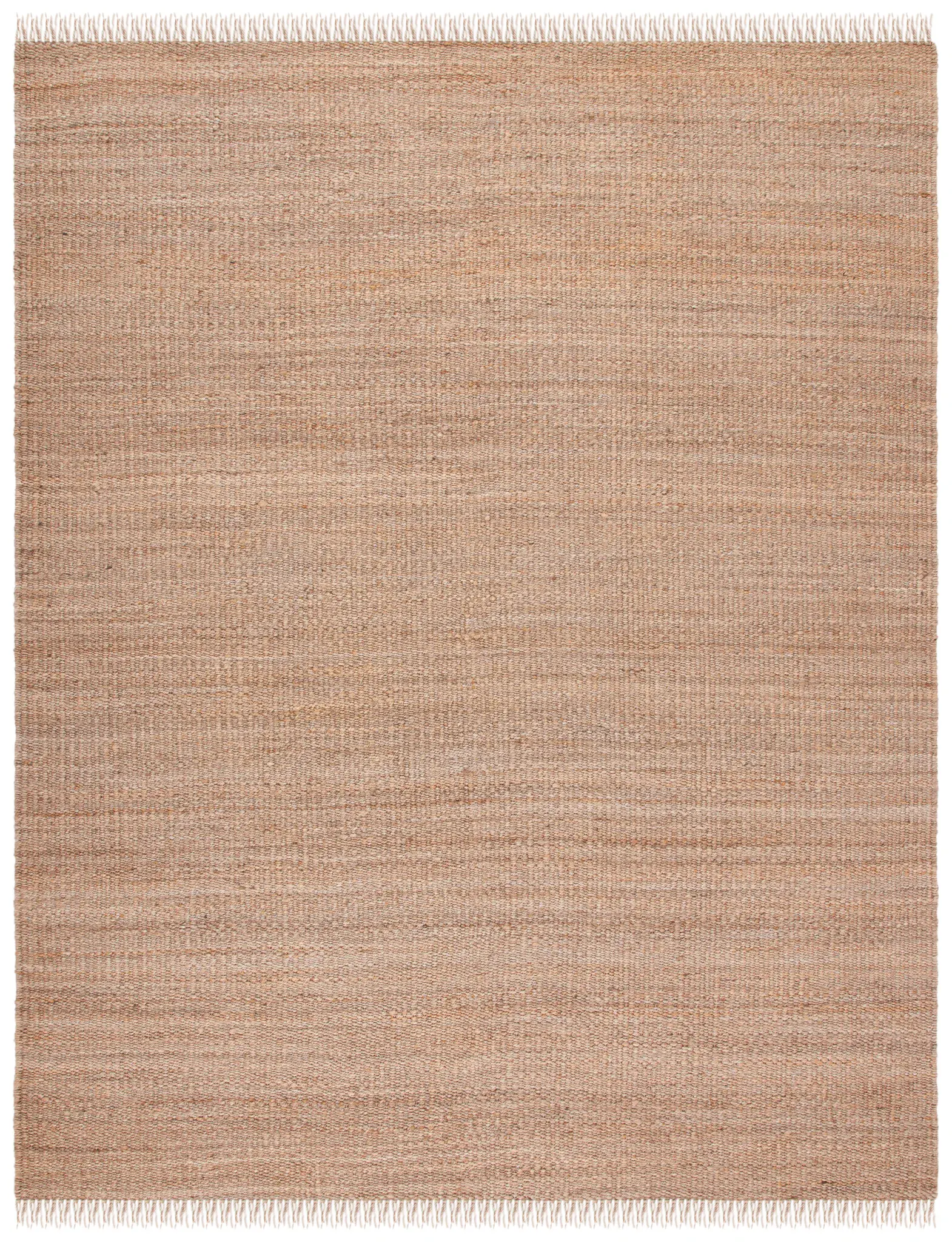 Natural Fiber Variegated Flatweave Hand-Woven Jute Rug