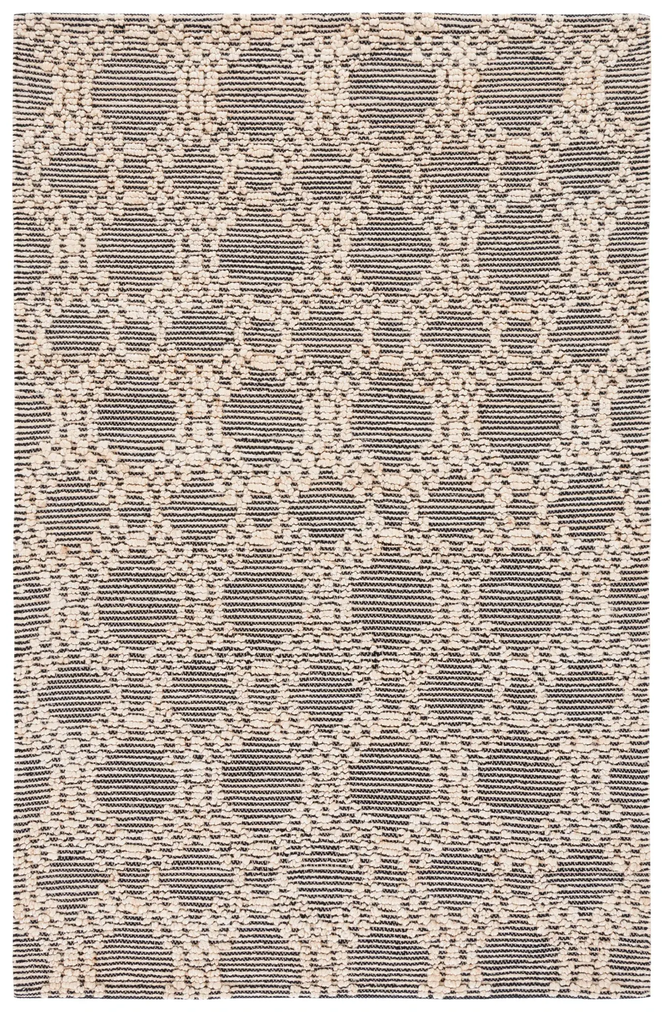 Natural Fiber Interlocking Ring Flatweave Jute Rug