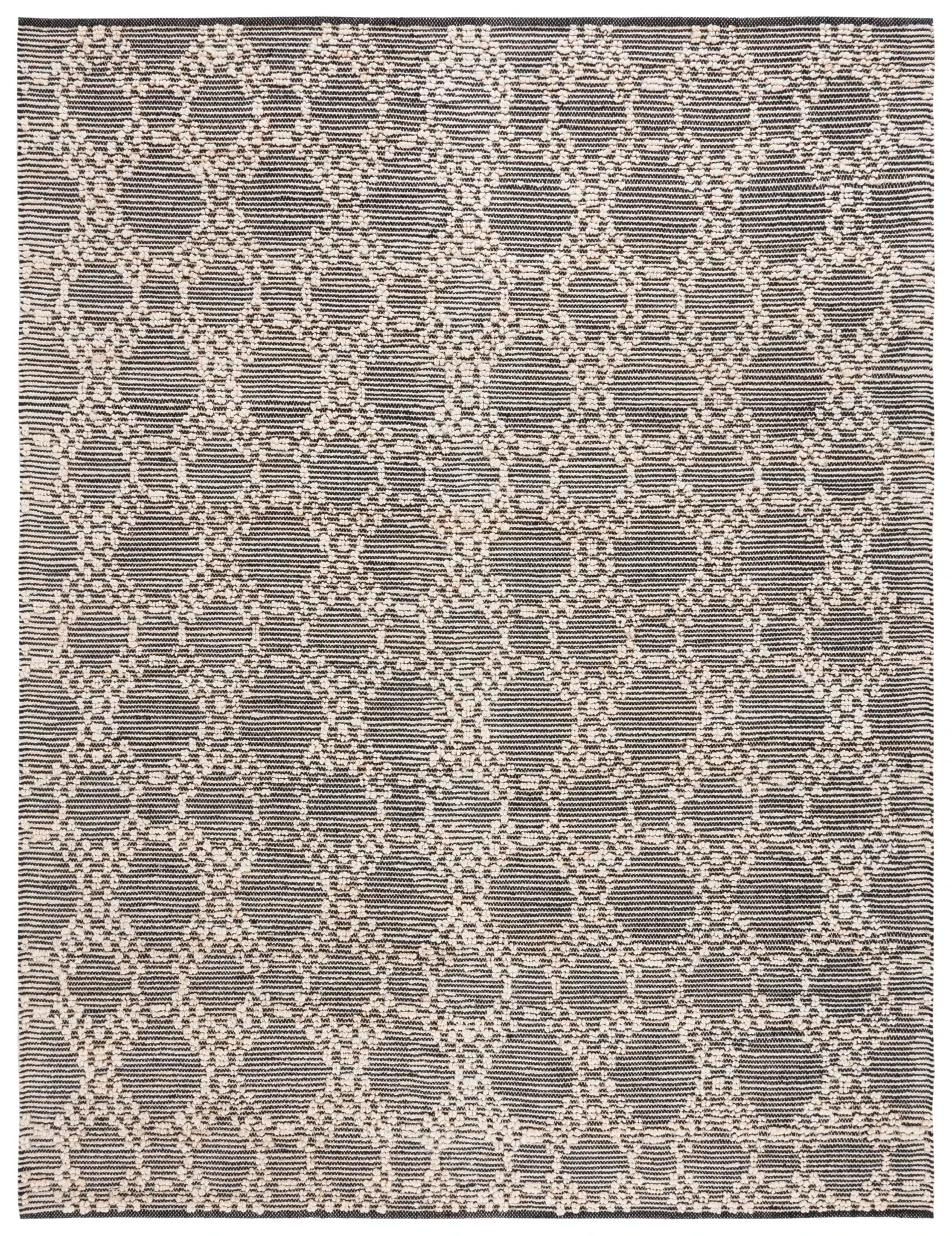 Natural Fiber Interlocking Ring Flatweave Jute Rug