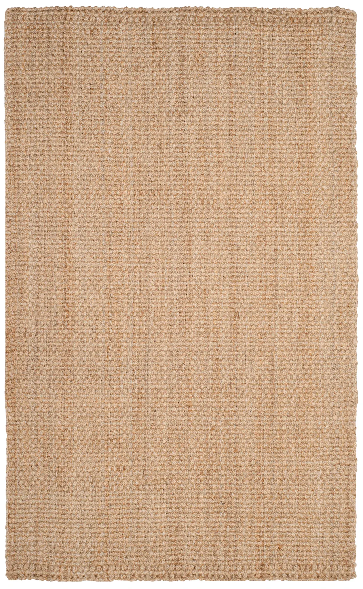 Natural Fiber Textured Solid Hand-Woven Jute Rug
