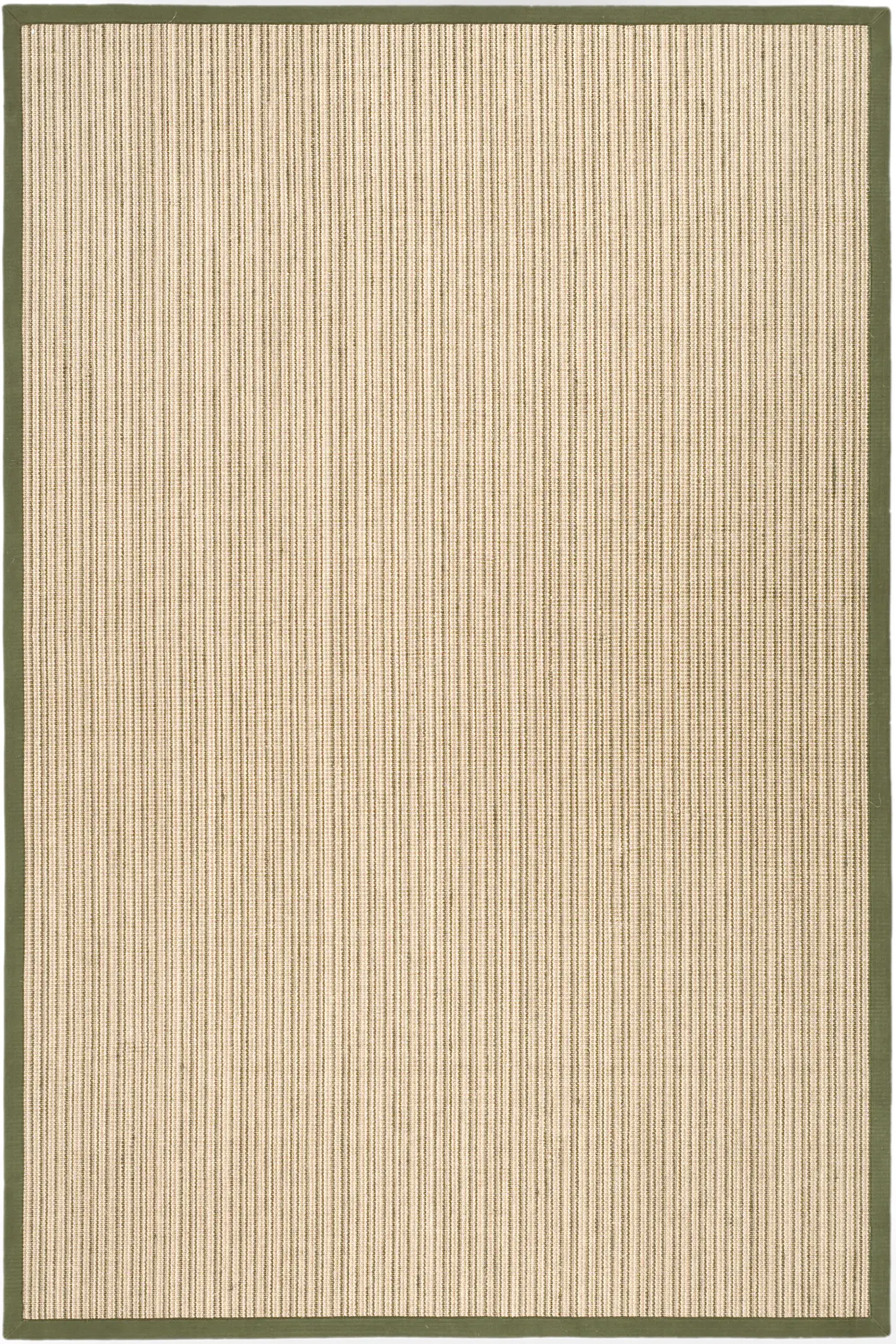 Natural Fiber Ribbed Border Rug