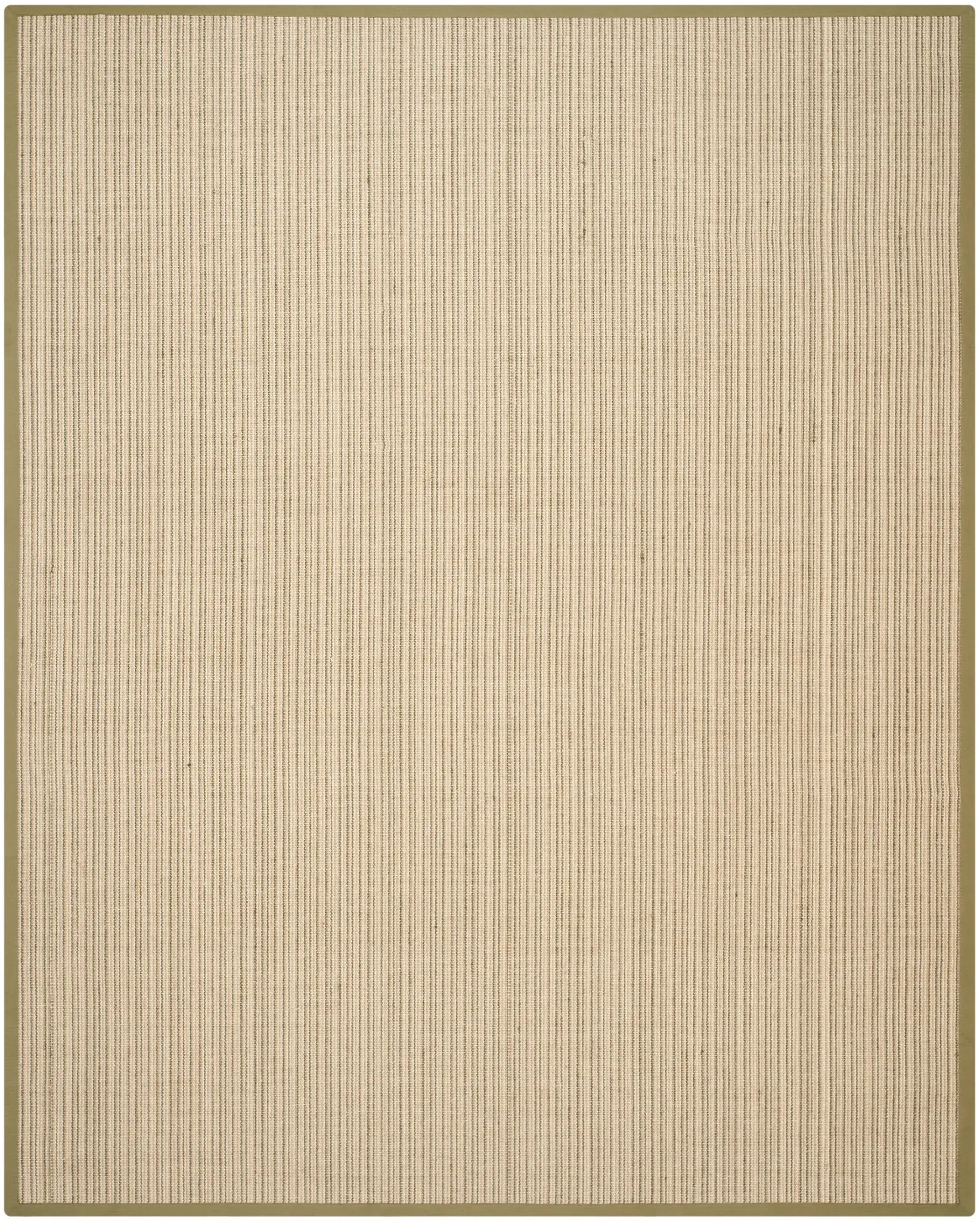 Natural Fiber Ribbed Border Rug