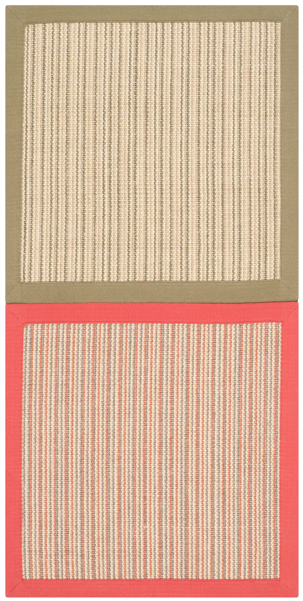 Natural Fiber Ribbed Border Rug