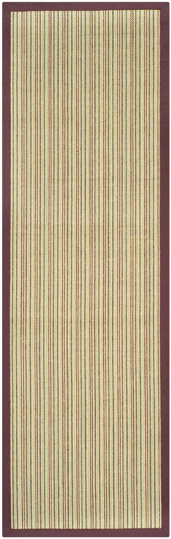 Natural Fiber Ribbed Border Rug