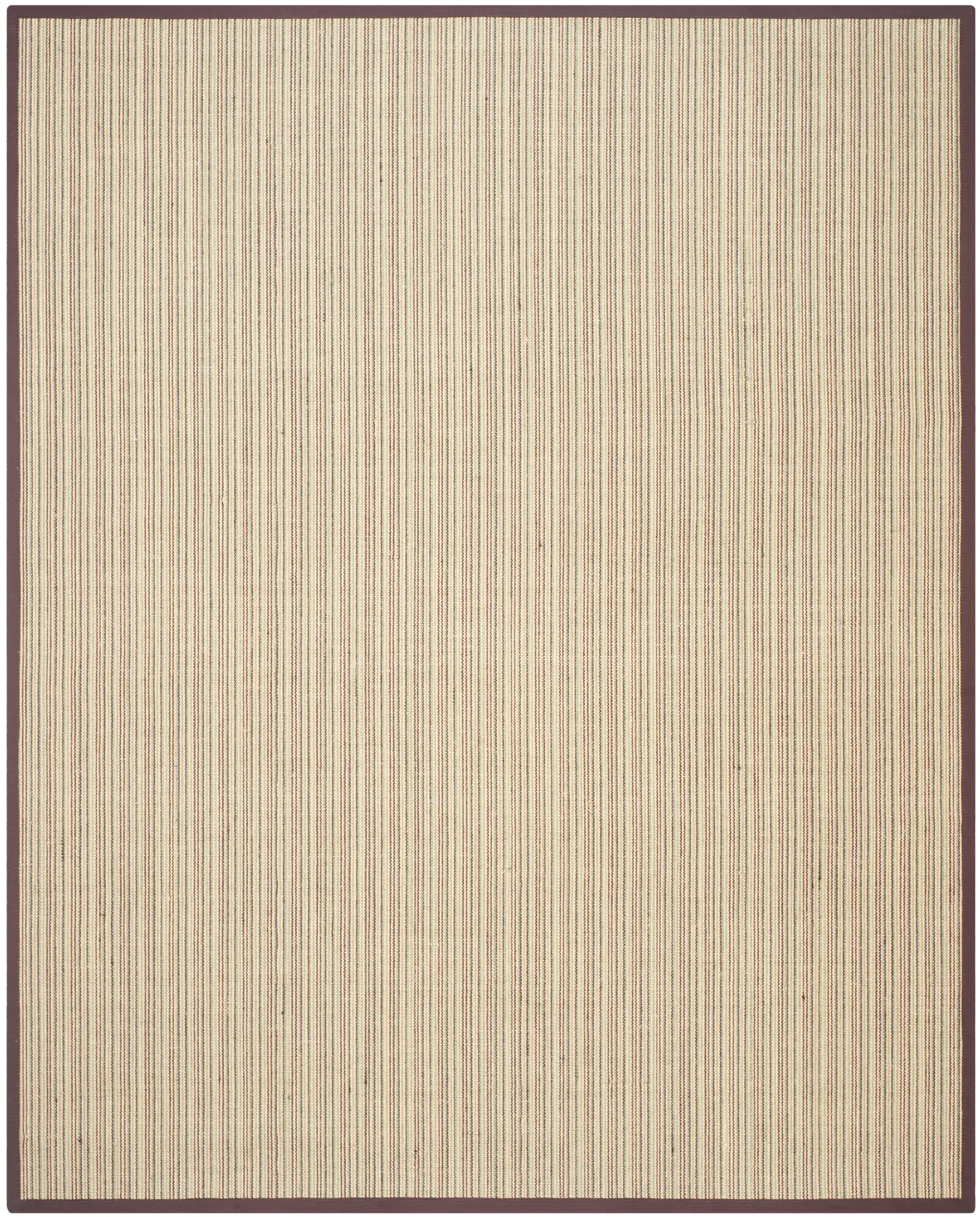 Natural Fiber Ribbed Border Rug