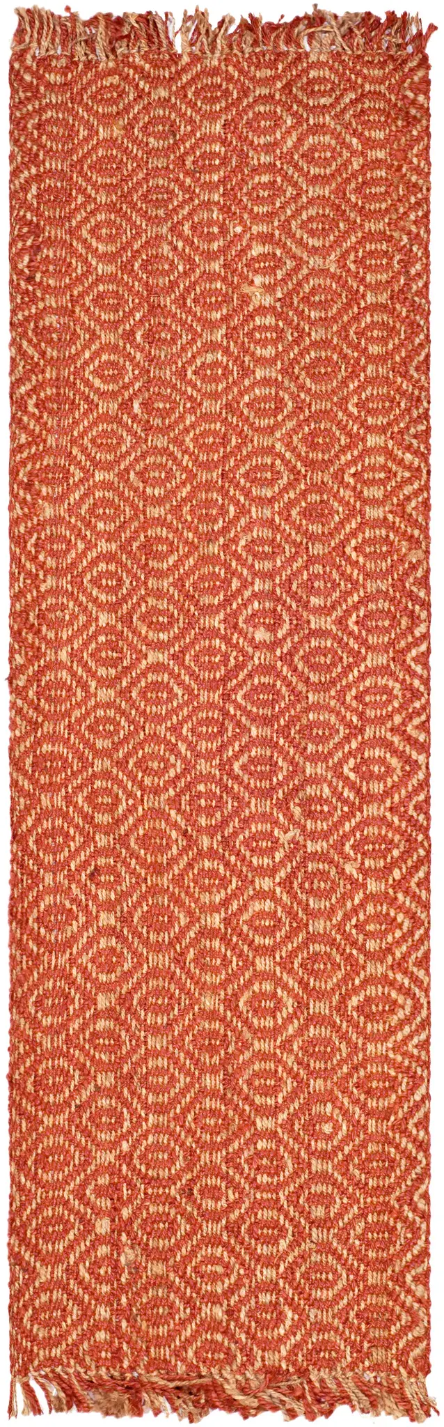 Natural Fiber Diamond Hand-Woven Jute Rug