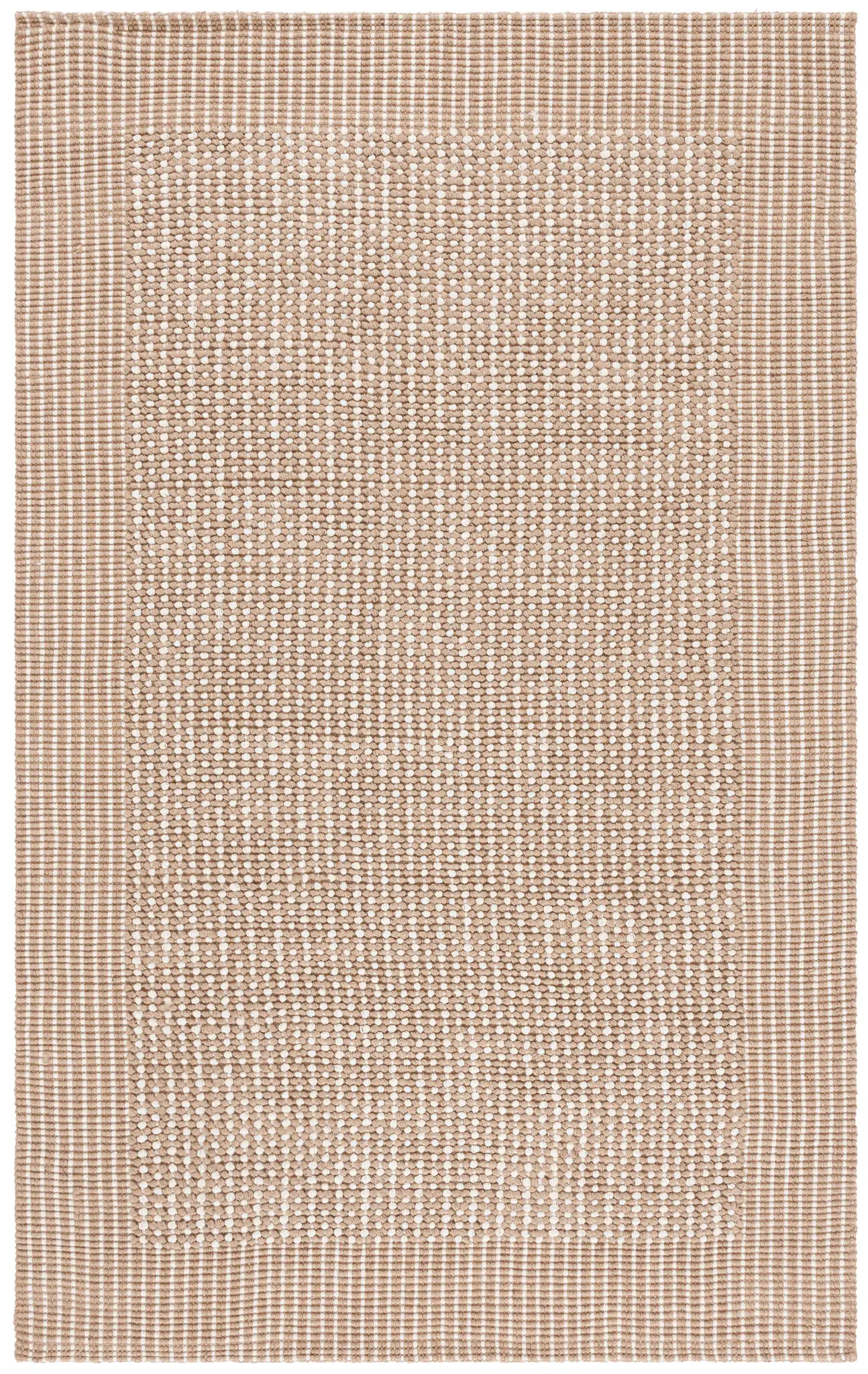 Natural Fiber Saint Lucia Bordered Hand-Loomed Jute Rug