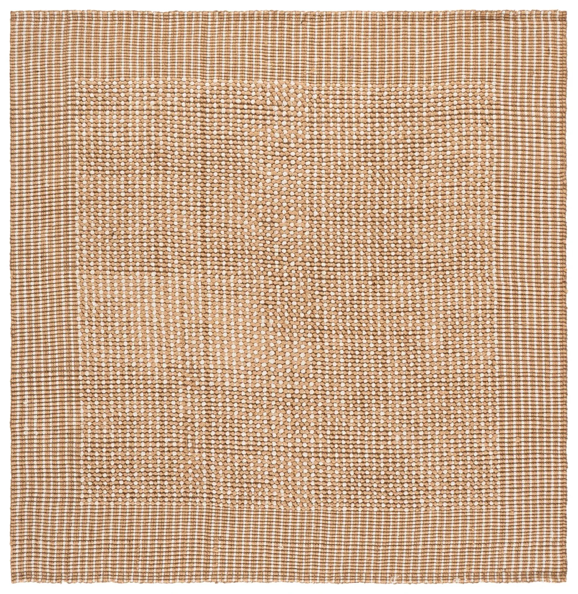 Natural Fiber Saint Lucia Bordered Hand-Loomed Jute Rug