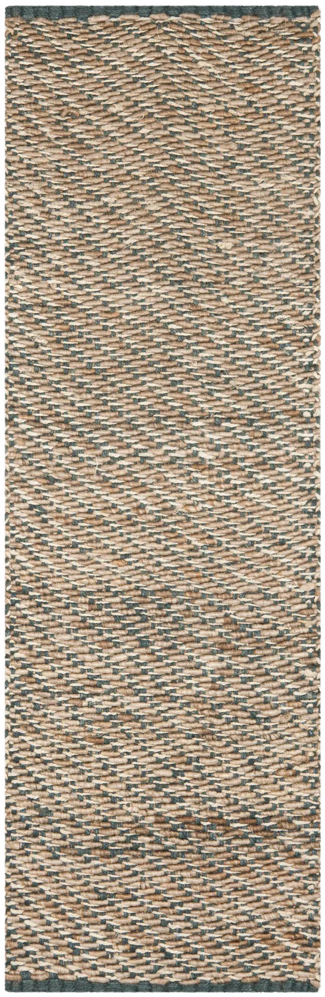 Natural Fiber Twill Weave Hand-Woven Jute Rug