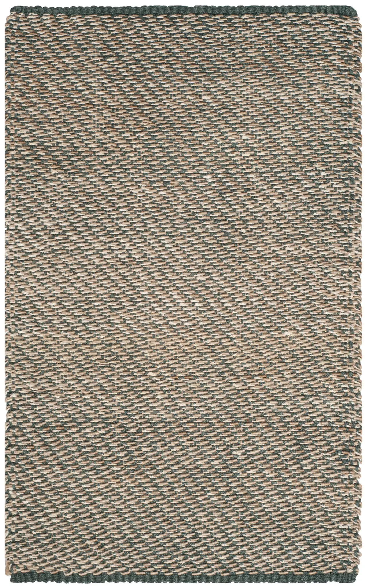 Natural Fiber Twill Weave Hand-Woven Jute Rug