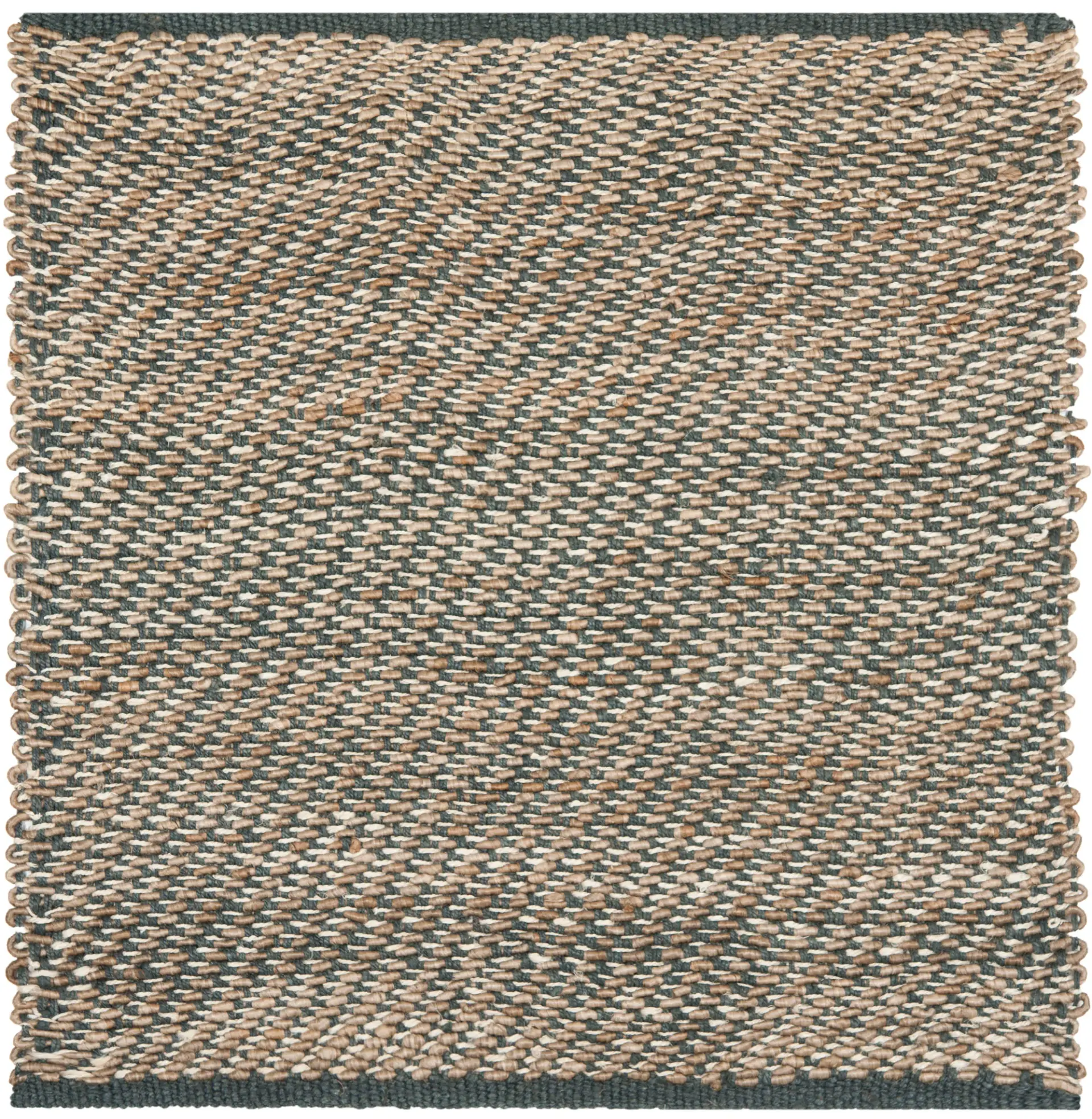 Natural Fiber Twill Weave Hand-Woven Jute Rug