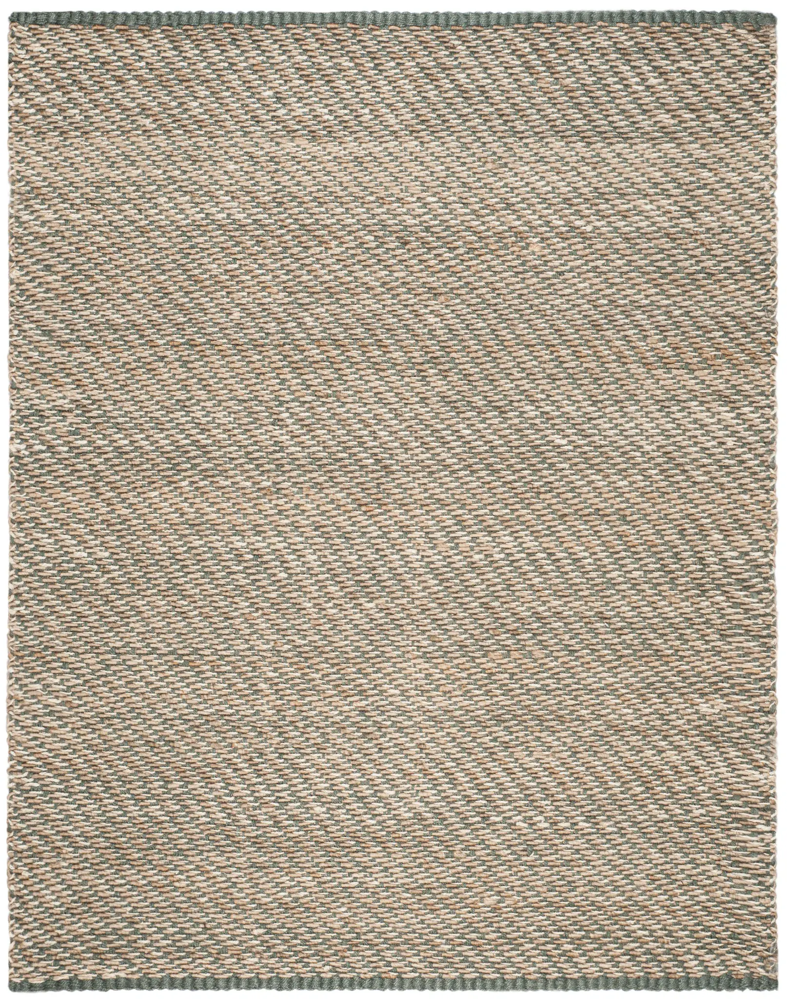 Natural Fiber Twill Weave Hand-Woven Jute Rug