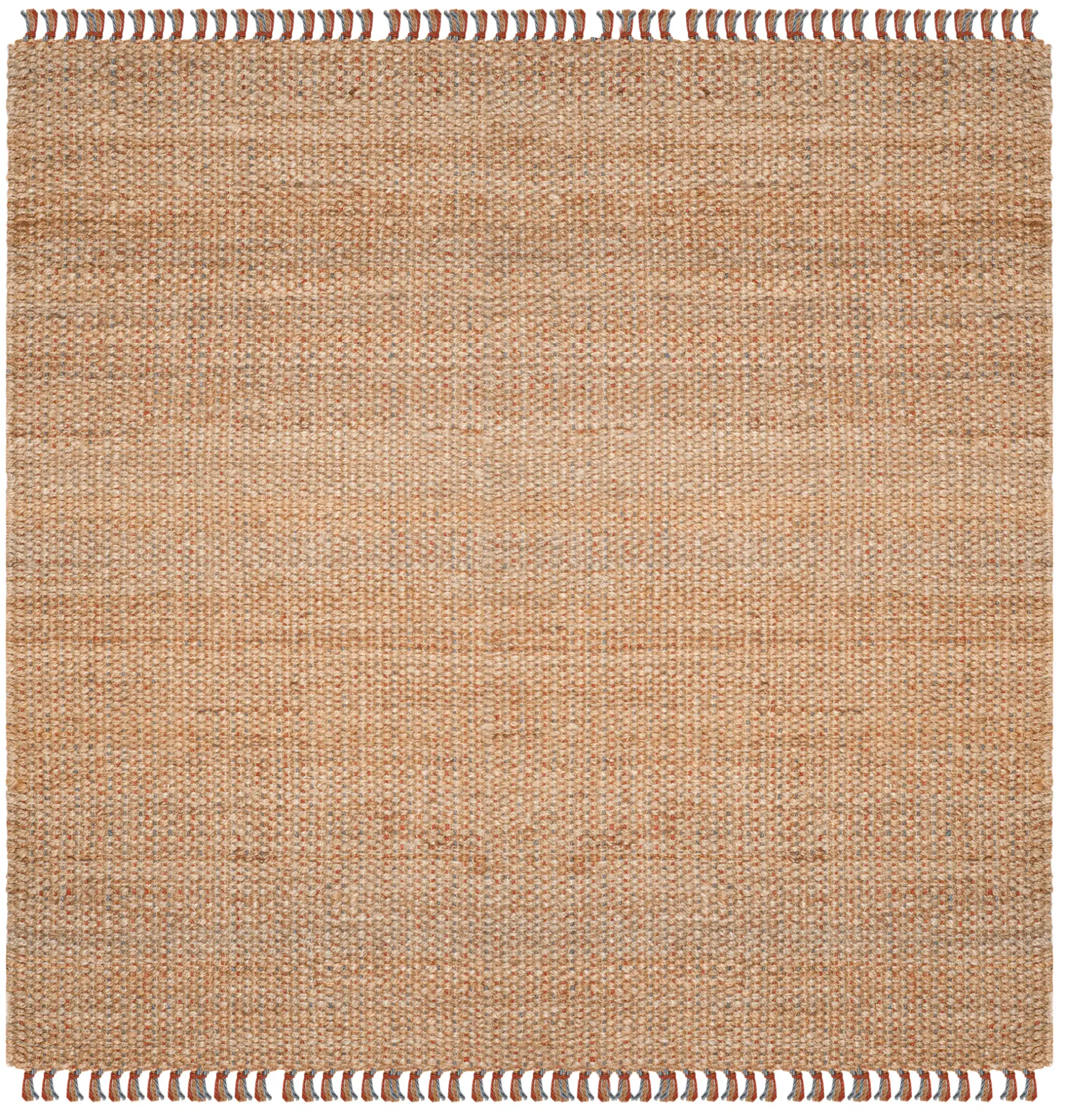Natural Fiber Turks Hand-Woven Jute Rug