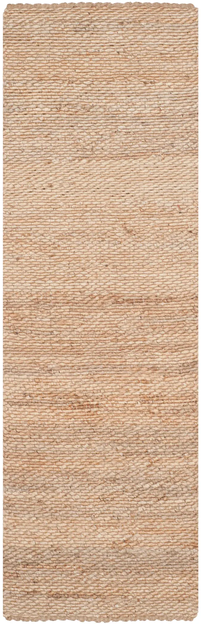 Natural Fiber Braided Ribbed Hand-Woven Jute Rug