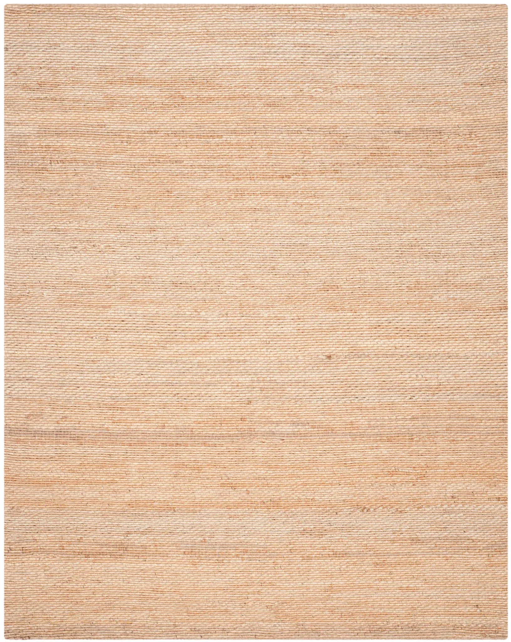 Natural Fiber Braided Ribbed Hand-Woven Jute Rug