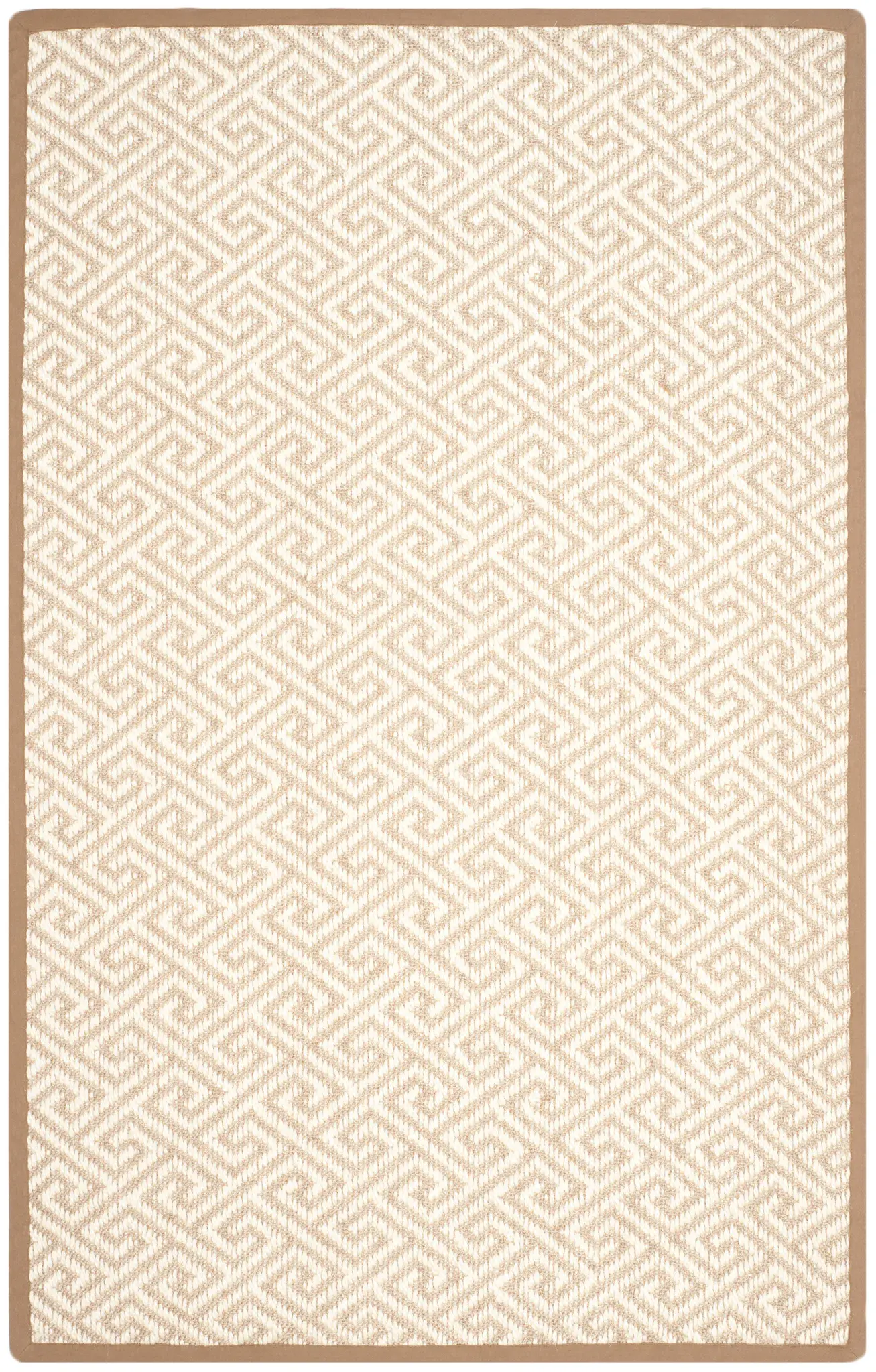 Natural Fiber Greek Key Rug