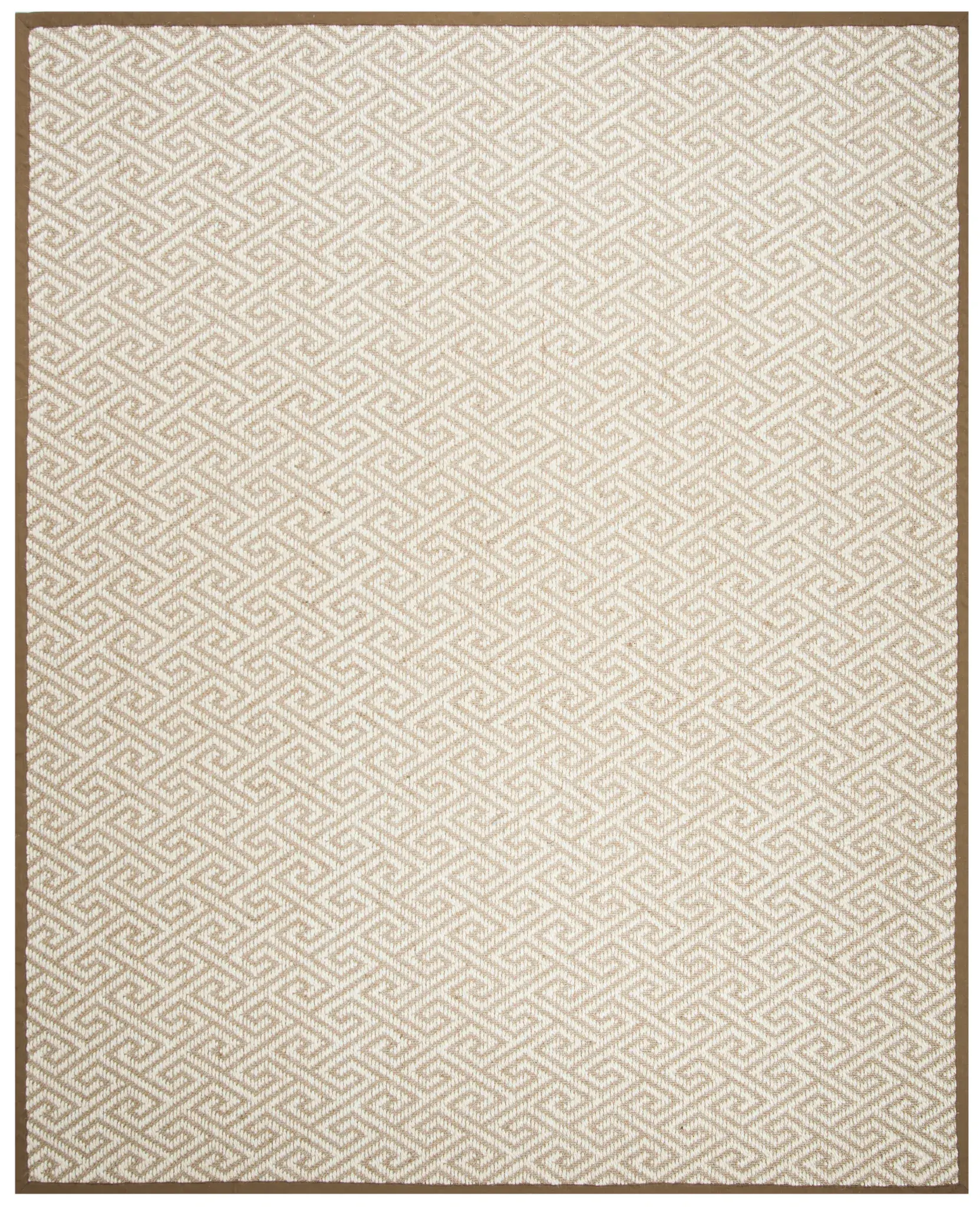 Natural Fiber Greek Key Rug