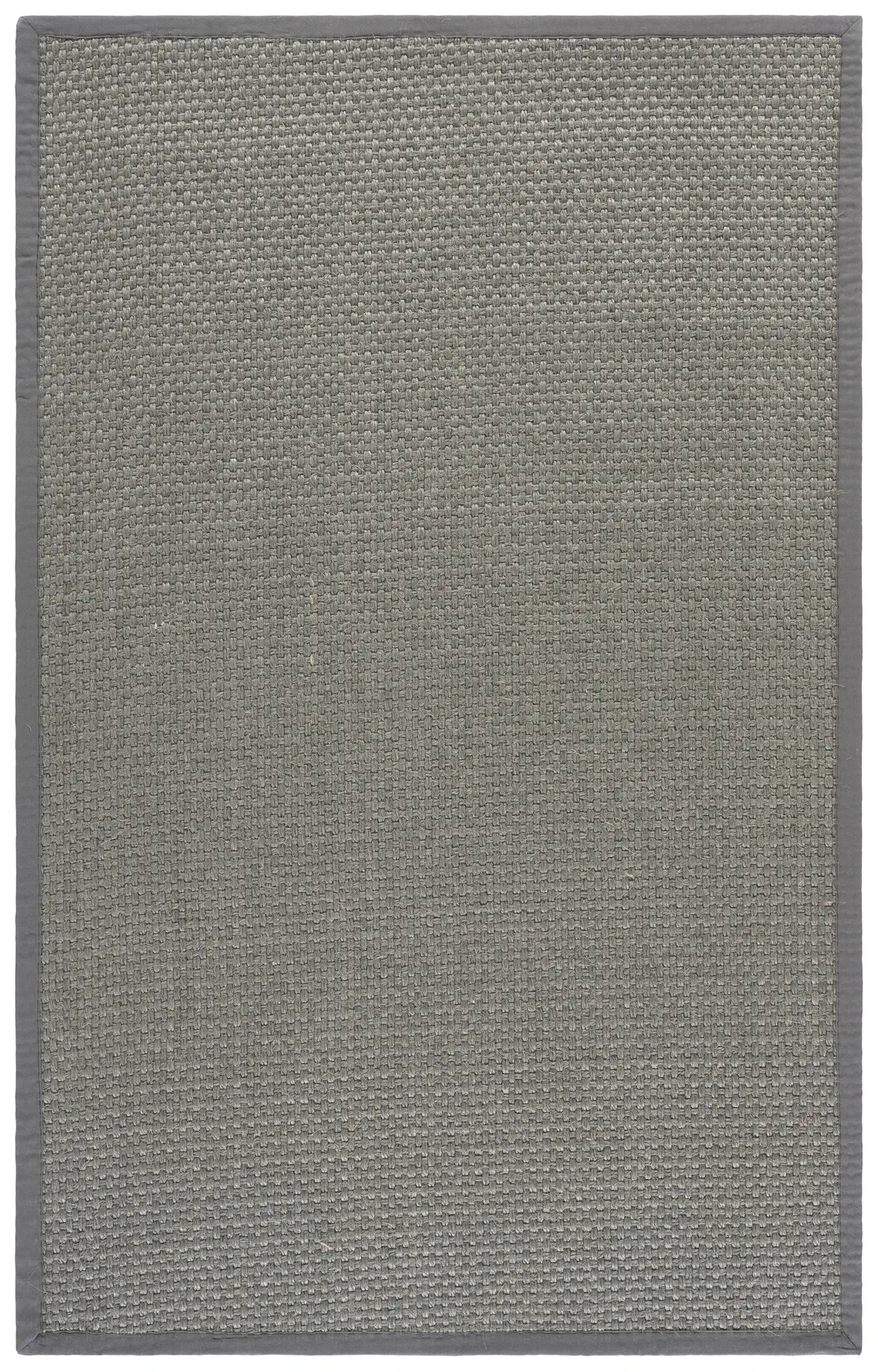 Natural Fiber Bordered Basketweave Rug