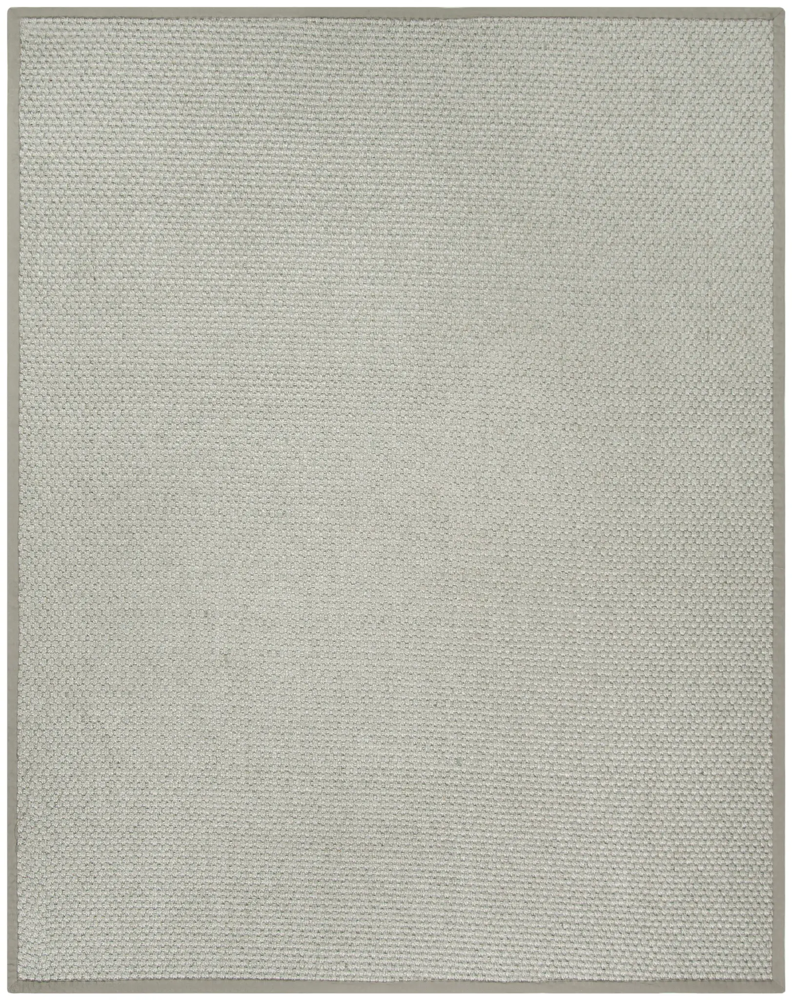 Natural Fiber Bordered Basketweave Rug