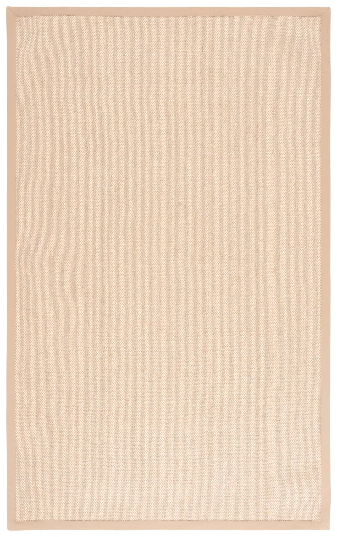Natural Fiber Fabric-Bordered Rug