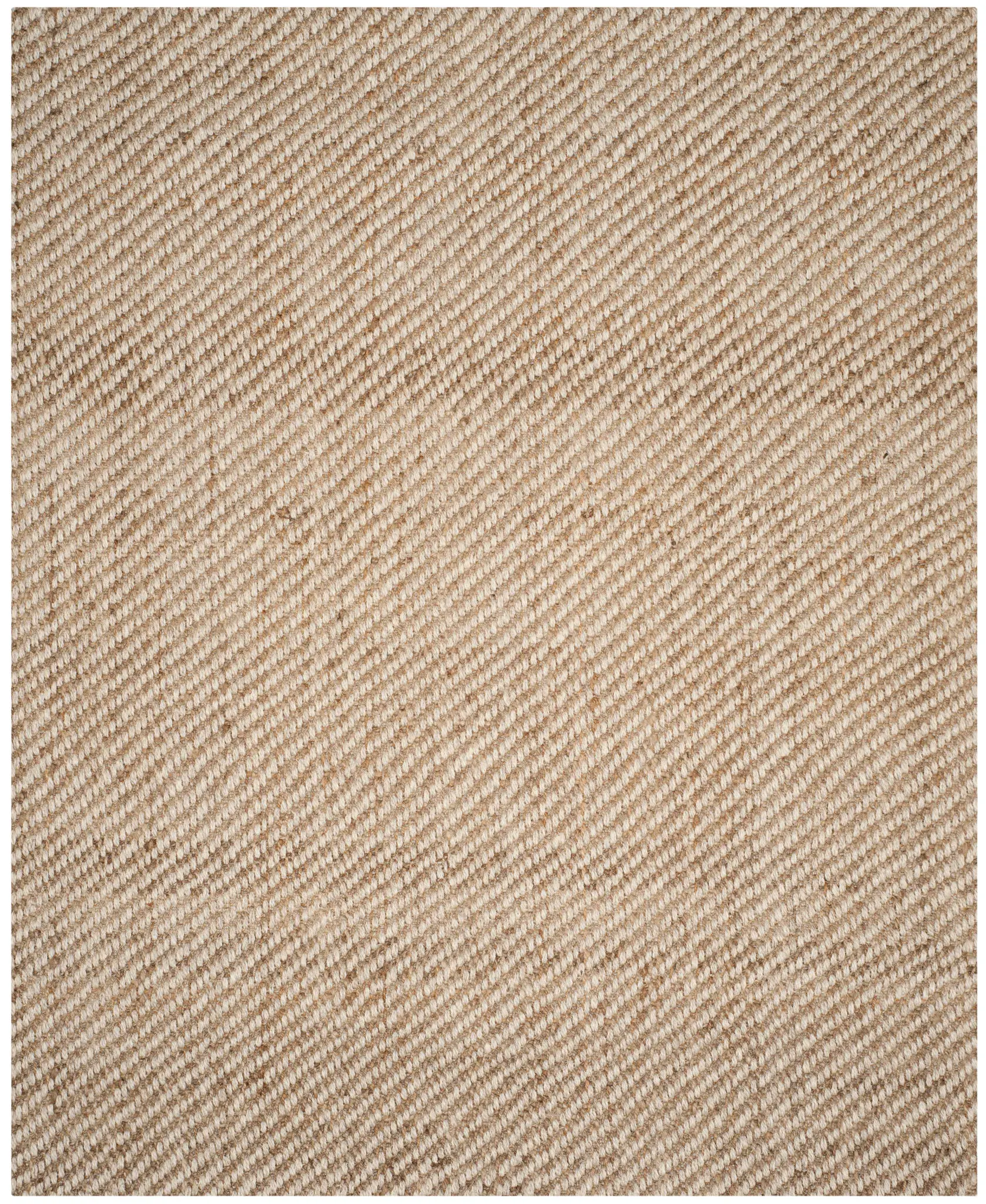 Natural Fiber Grenada Diagonal Ribbed Hand-Loomed Rug