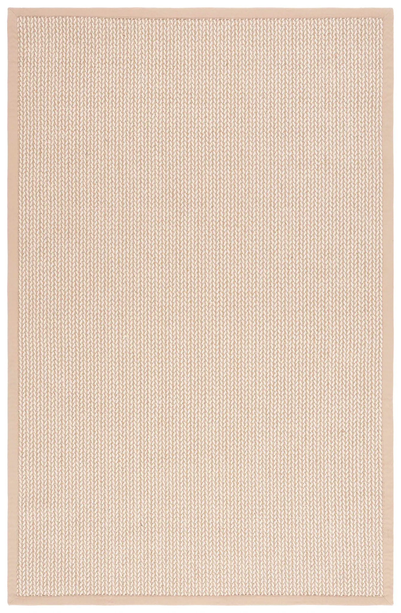 Natural Fiber Barbuda Chevron Border Rug