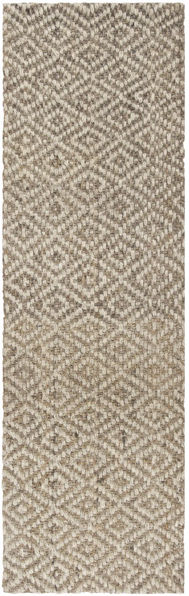 Natural Fiber Hand-Loomed Diamond Rug