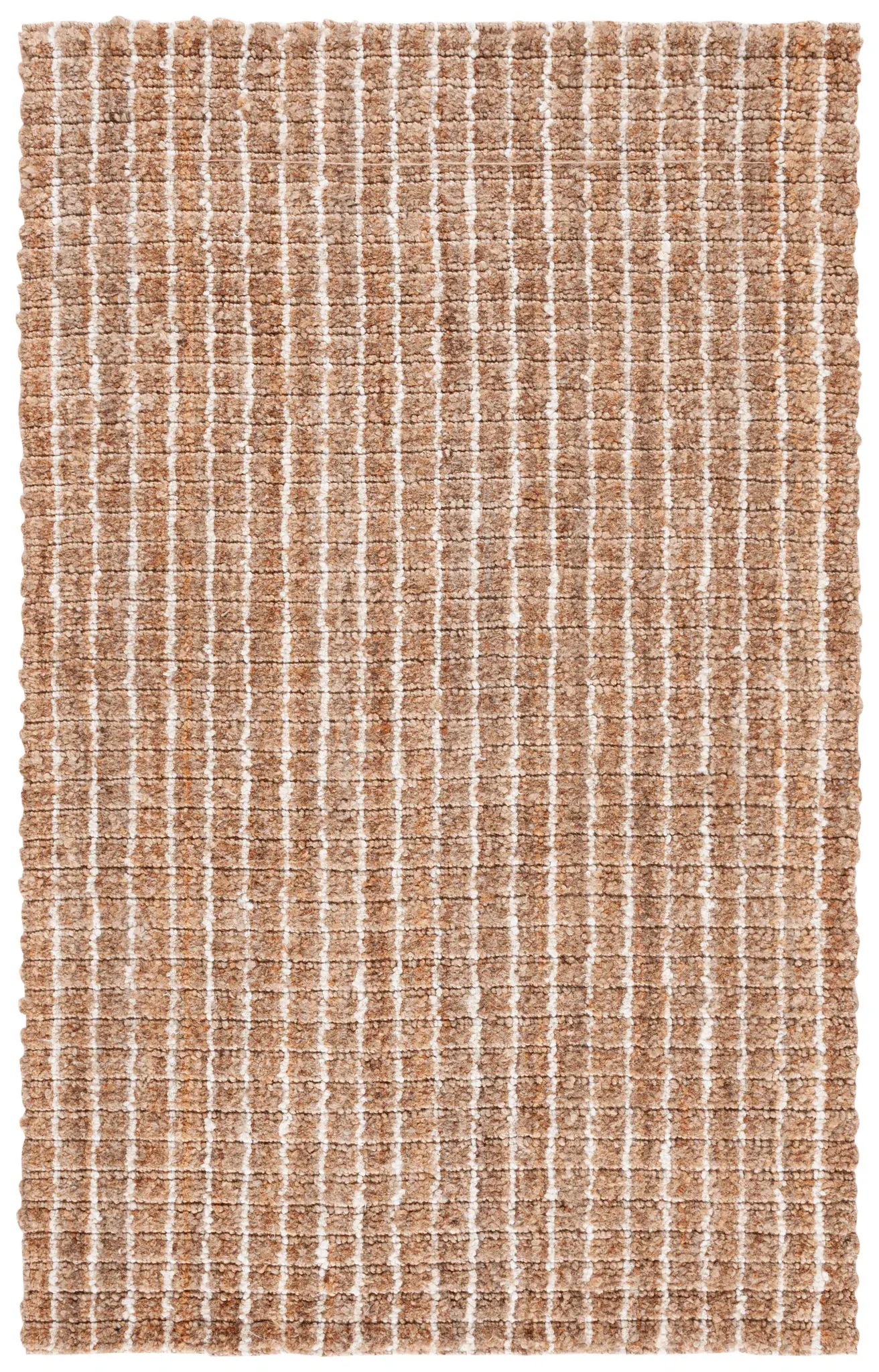 Natural Fiber Grid Check Jute Rug