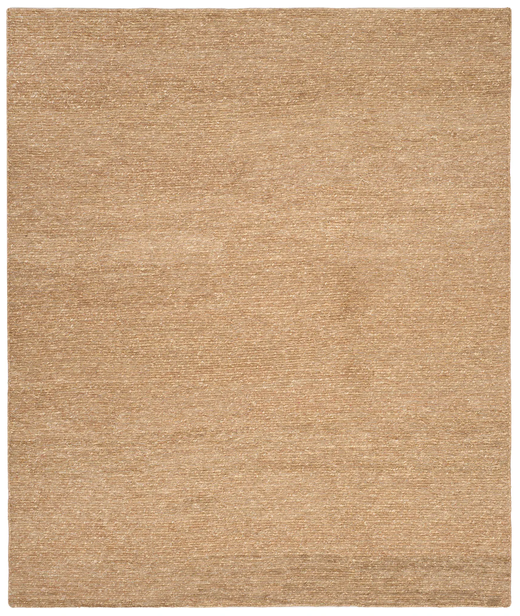 Natural Fiber Ribbed Hand-Woven Seagrass Rug