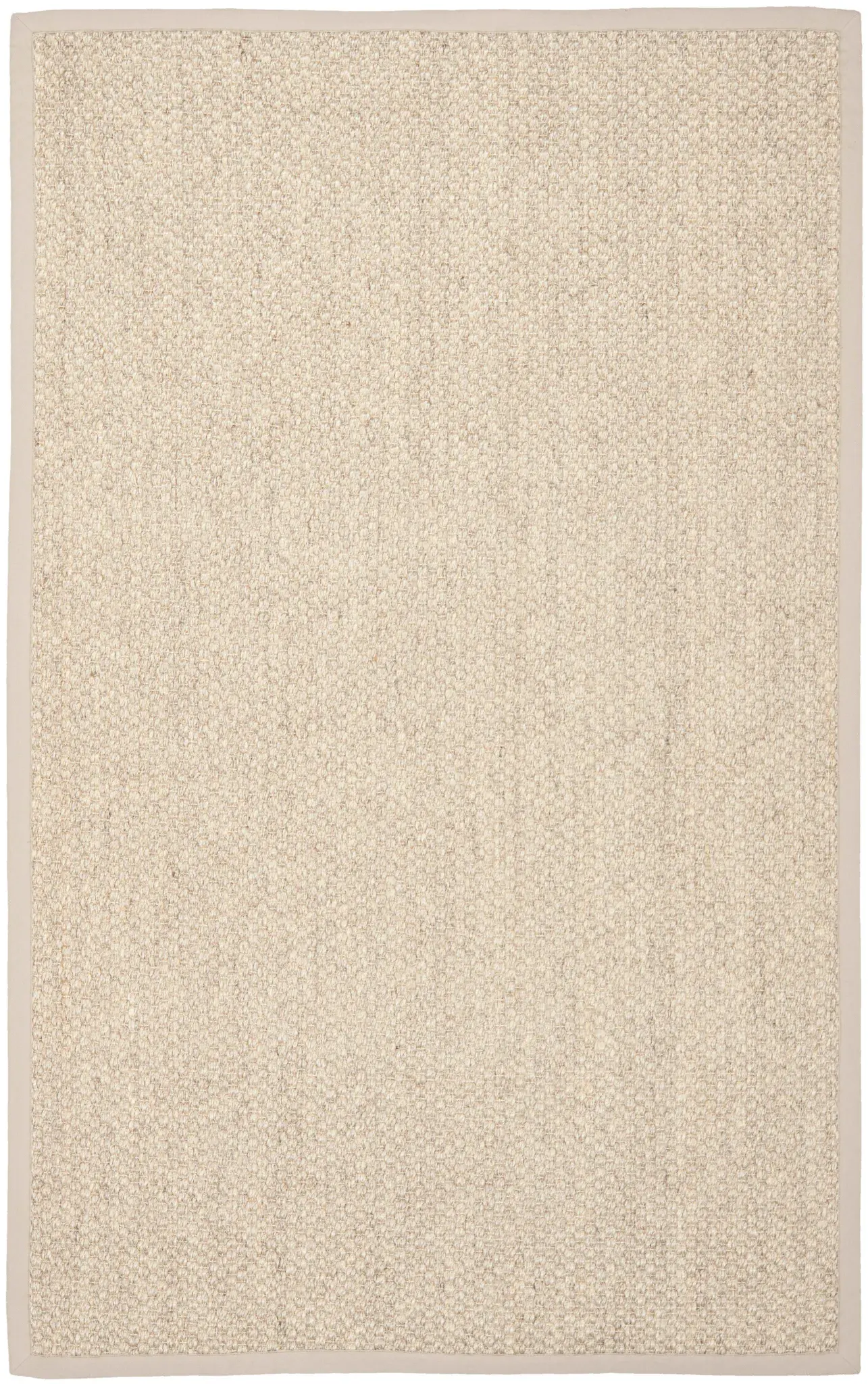 Natural Fiber Dotted Bordered Sisal Rug
