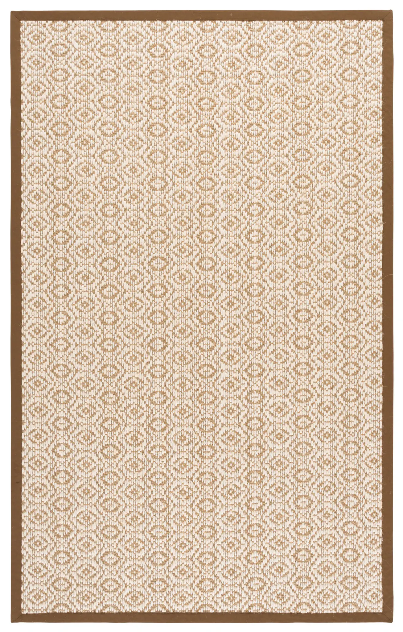 Natural Fiber Sisal Diamond Bordered Rug