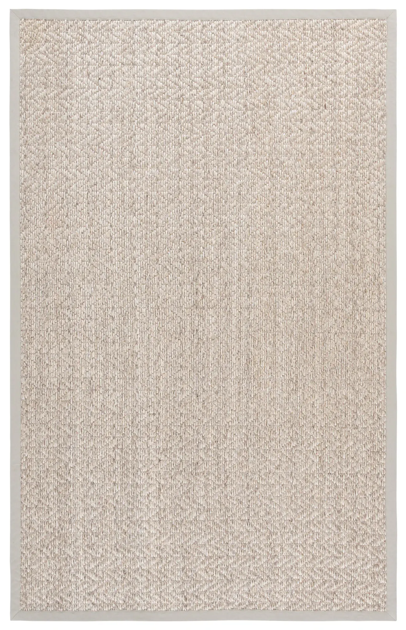 Natural Fiber Sisal Herringbone Bordered Rug