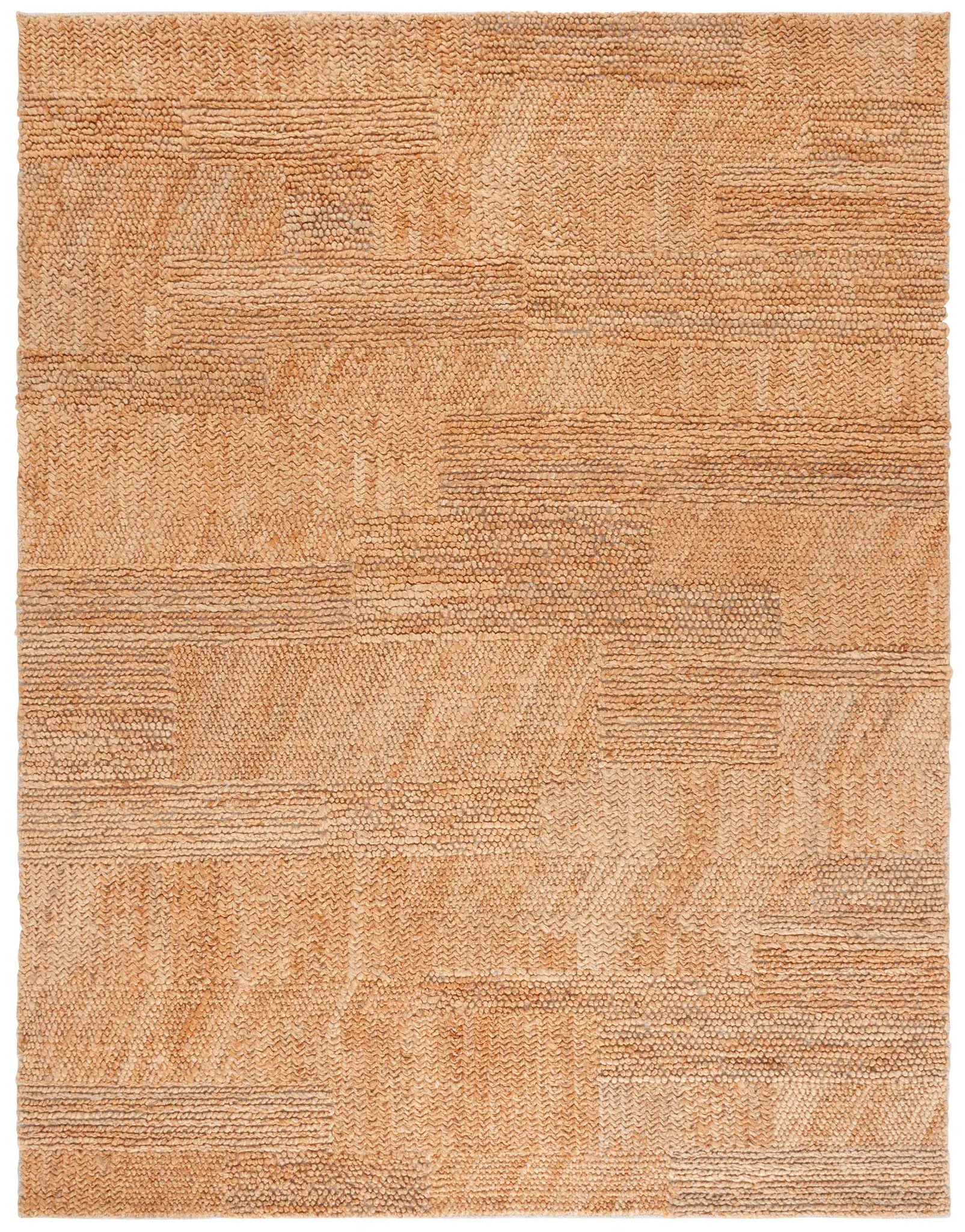 Natural Fiber Textured Panel Hand-Woven Rug