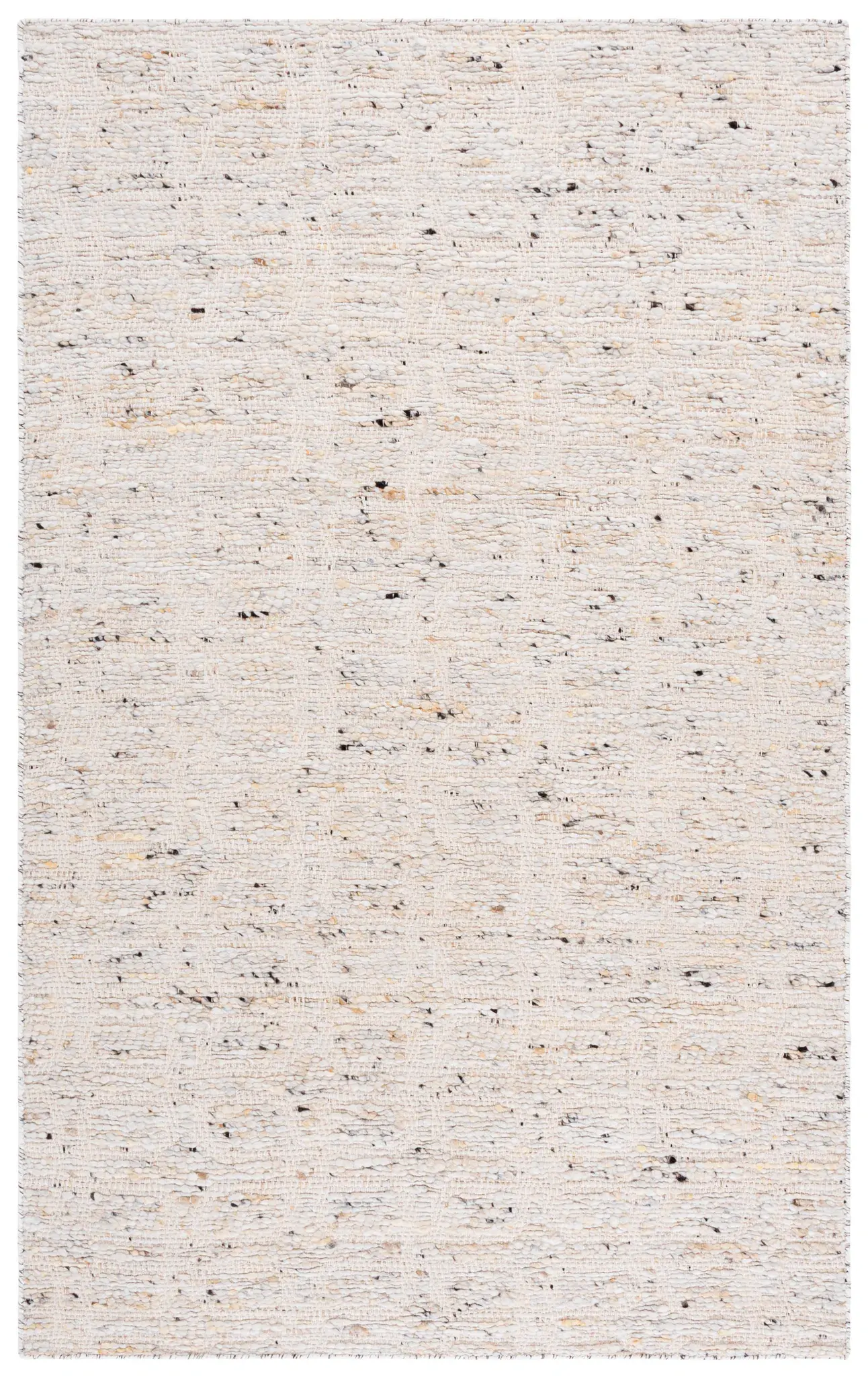 Natural Fiber Coastal Textured Hand-Woven Wool Blend Rug