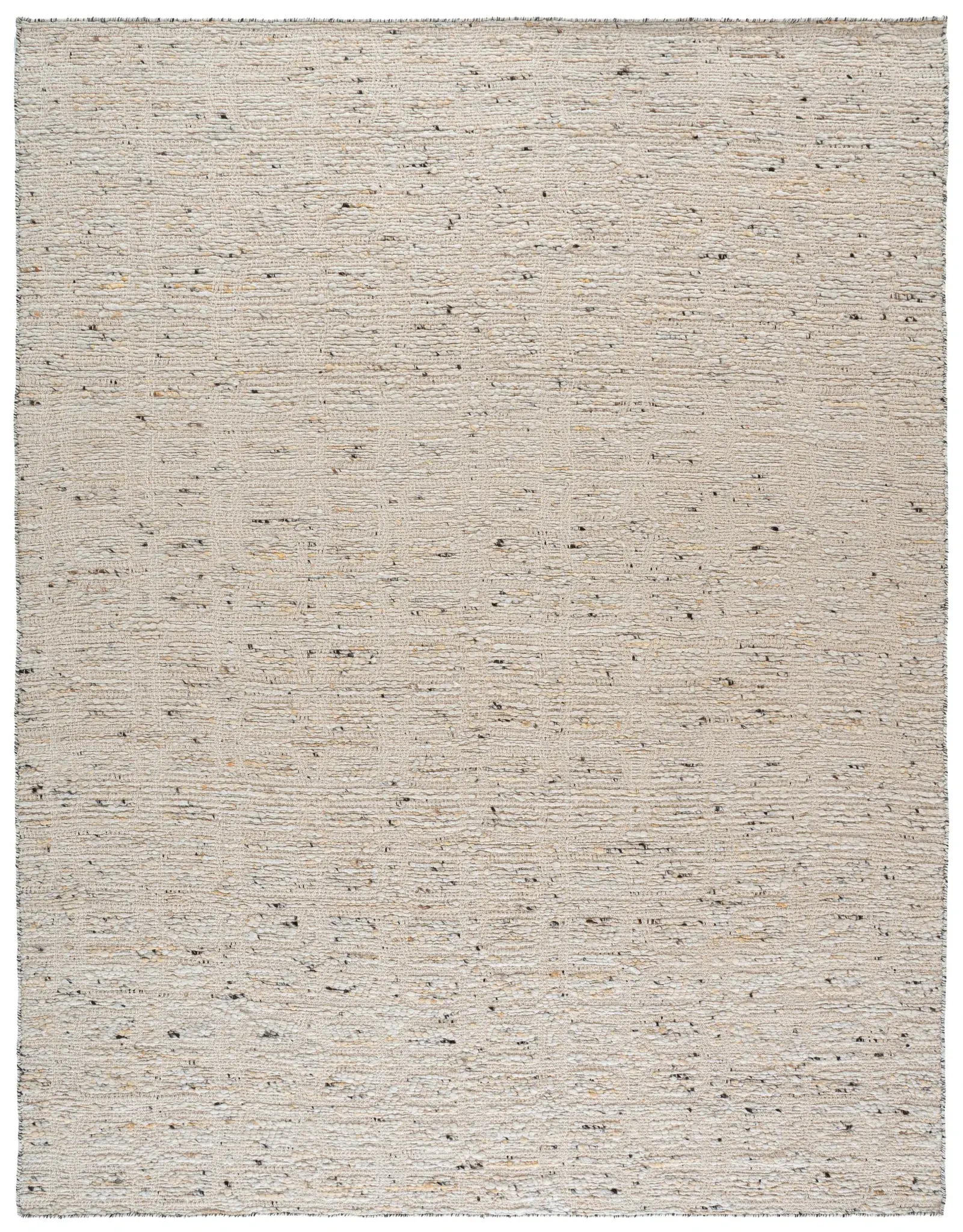 Natural Fiber Coastal Textured Hand-Woven Wool Blend Rug