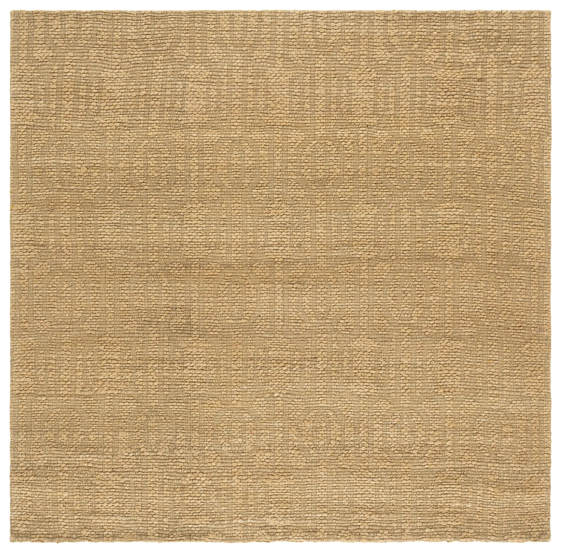 Natural Fiber Interlocking Rings Hand-Woven Rug