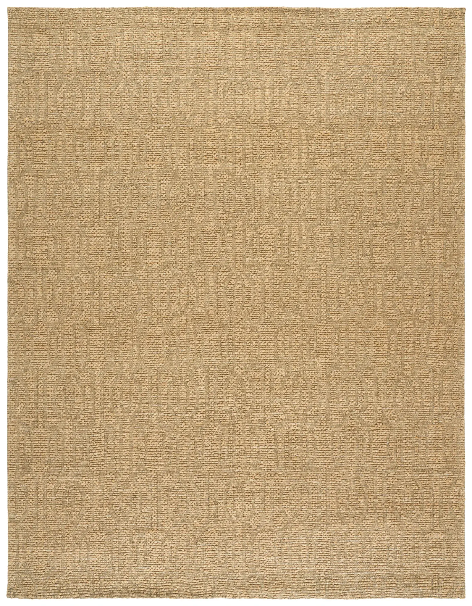 Natural Fiber Interlocking Rings Hand-Woven Rug