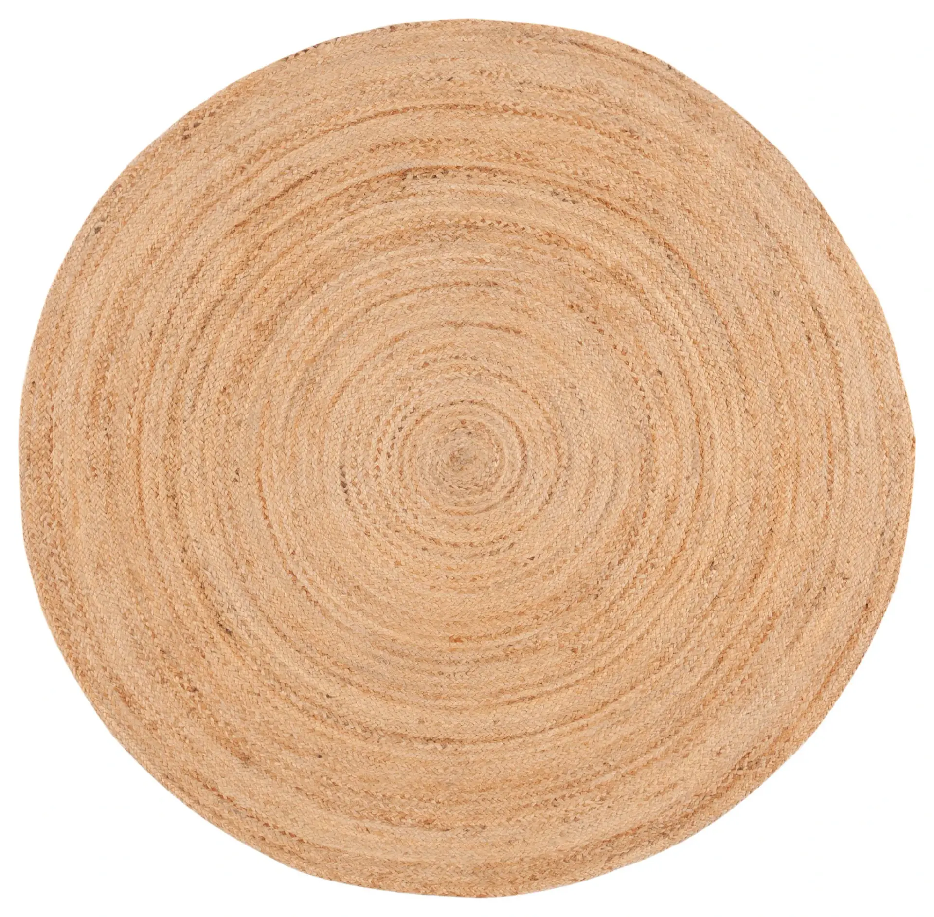 Natural Fiber Solid Braided Round Braided Round Hand-Woven Jute Rug