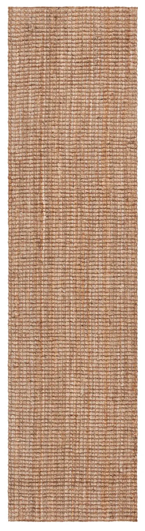 Natural Fiber Looped Ribbed Hand-Woven Jute Rug