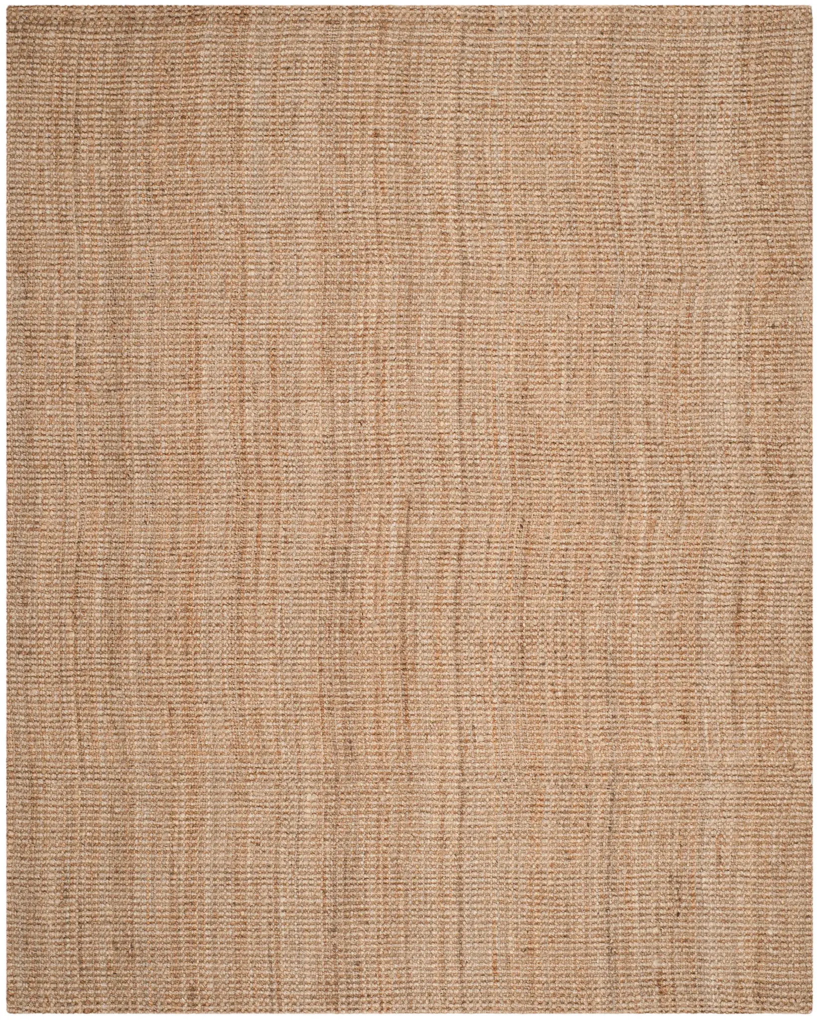 Natural Fiber Looped Ribbed Hand-Woven Jute Rug