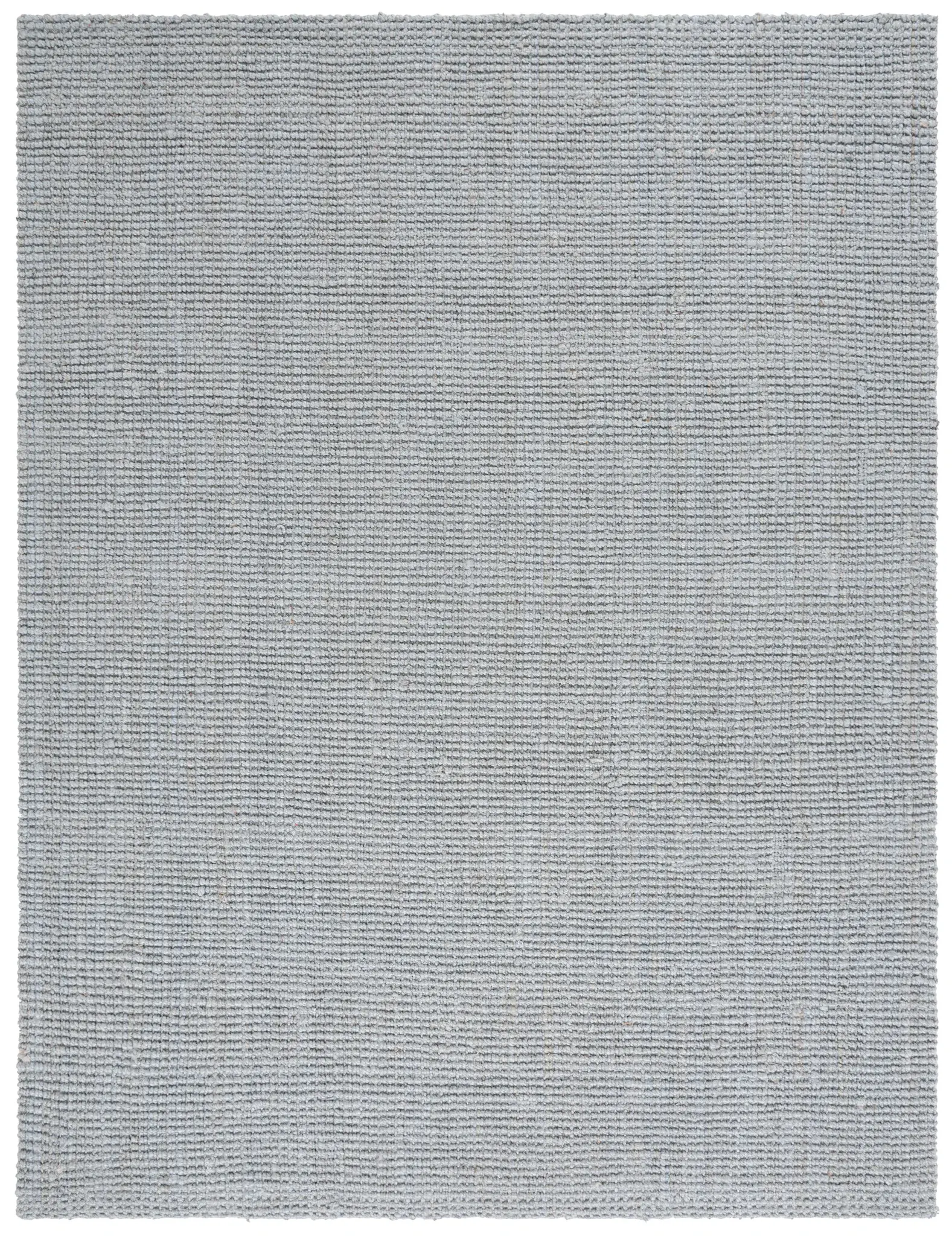 Natural Fiber Looped Ribbed Hand-Woven Jute Rug