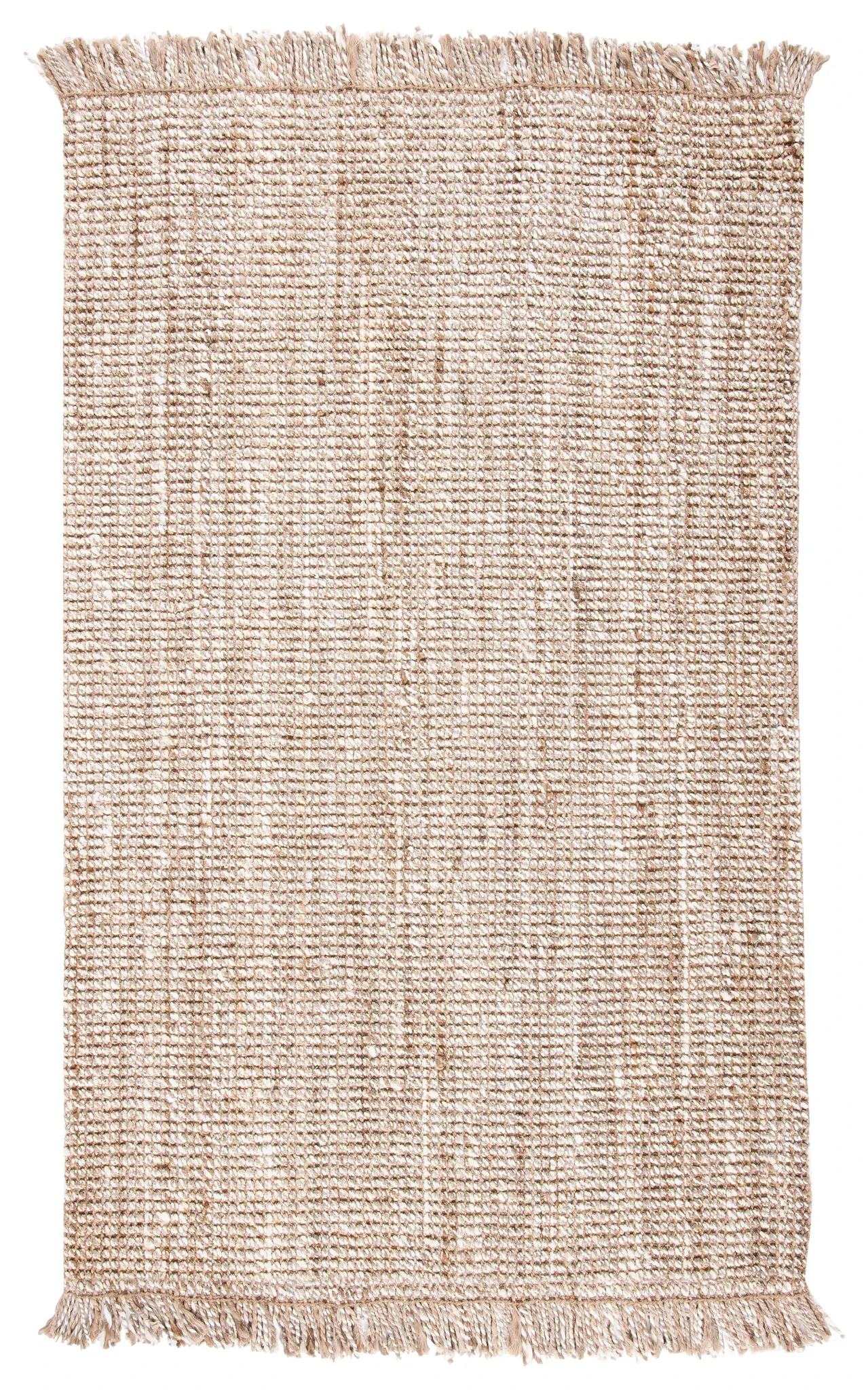 Natural Fiber Coastal Chunky Hand-Woven Shag Jute Rug