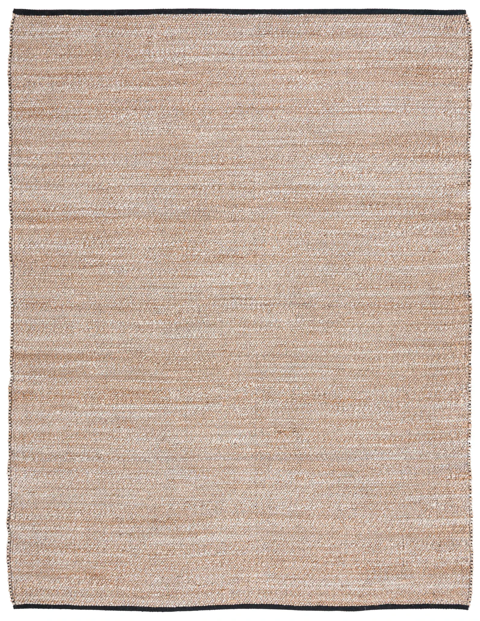 Natural Fiber Striped Banded Hand-Woven Jute Rug